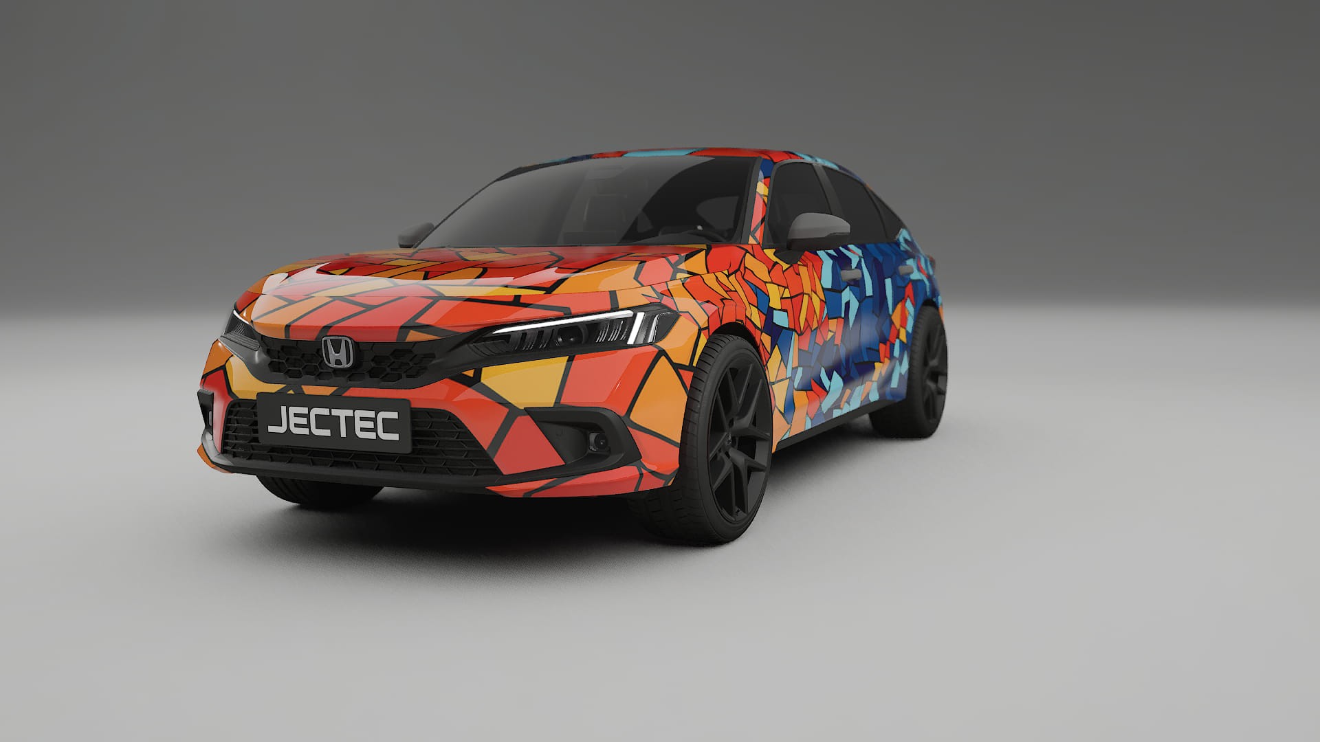 Honda Civic hatchback BARCELONA – Kit Wrap PPF Personalizat din Folie de Poliuretan Imprimabilă