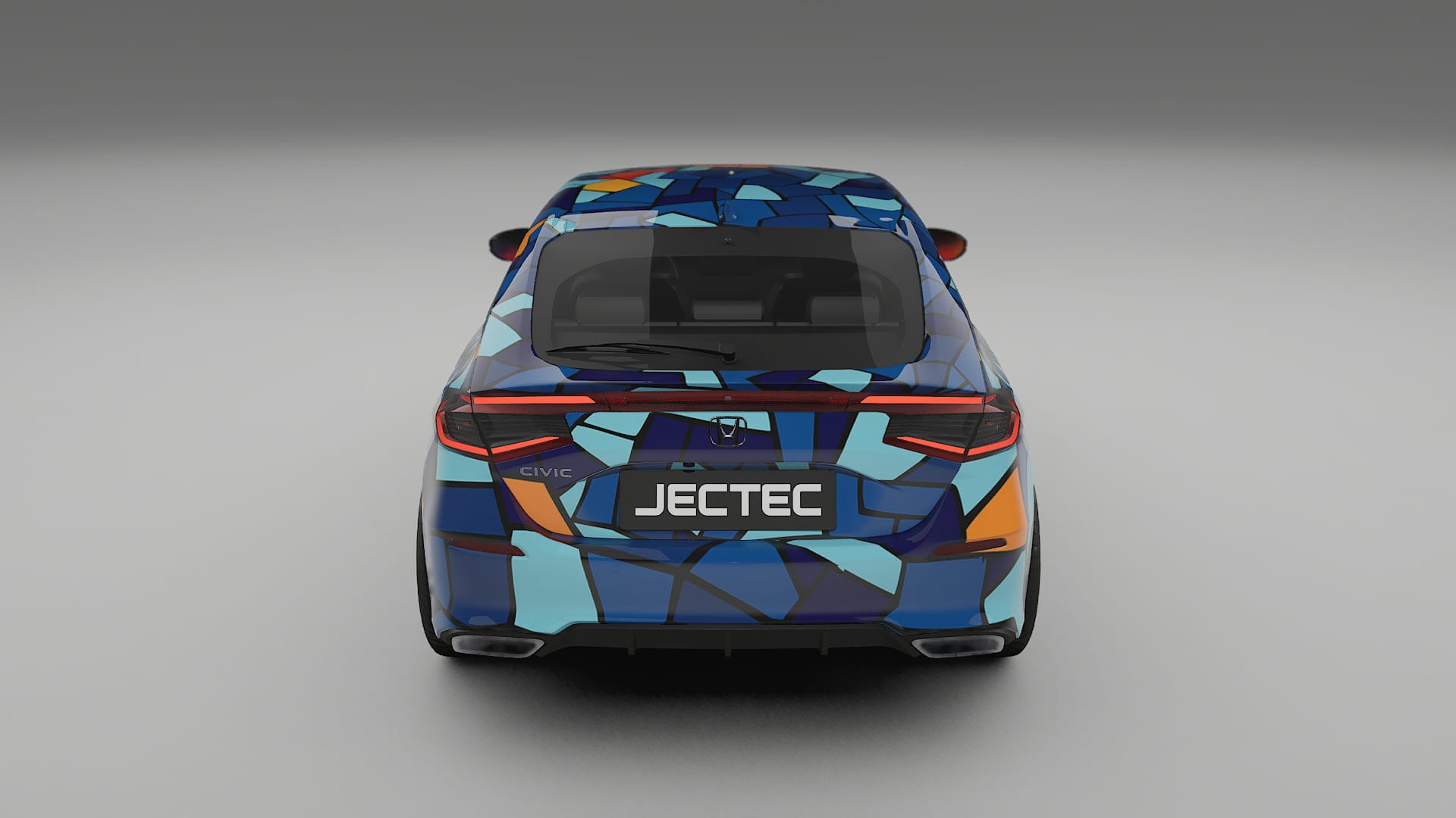 Honda Civic hatchback BARCELONA – Kit Wrap PPF Personalizat din Folie de Poliuretan Imprimabilă