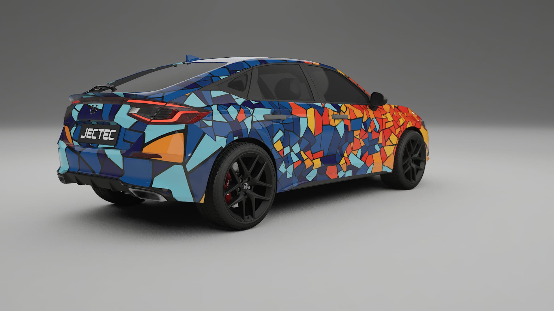 Honda Civic hatchback BARCELONA – Kit Wrap PPF Personalizat din Folie de Poliuretan Imprimabilă