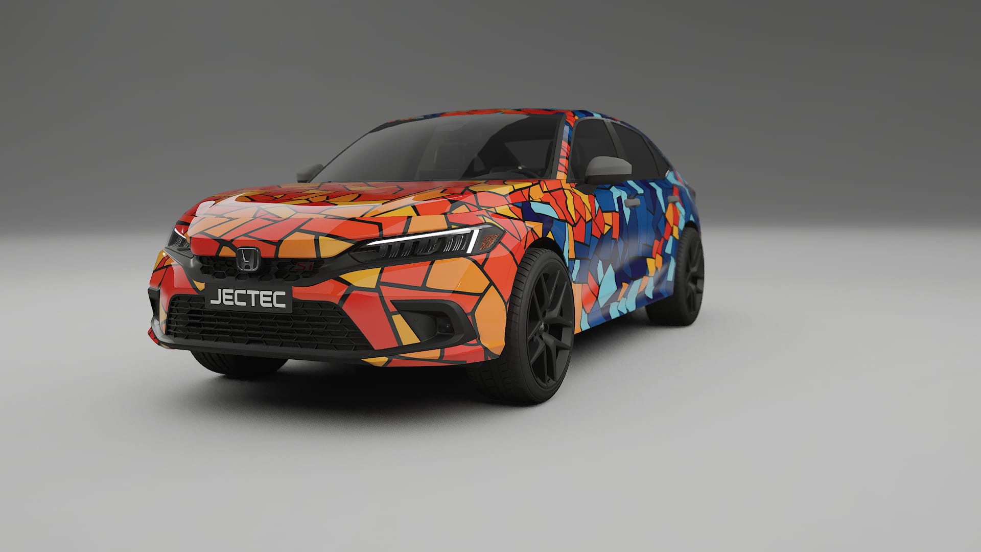 Honda Civic Si BARCELONA – Kit Wrap PPF Personalizat din Folie de Poliuretan Imprimabilă