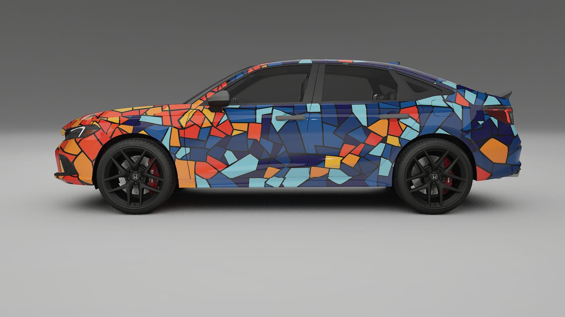 Honda Civic Si BARCELONA – Kit Wrap PPF Personalizat din Folie de Poliuretan Imprimabilă