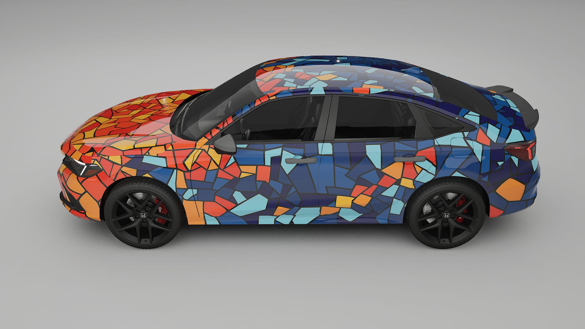 Honda Civic Si BARCELONA – Kit Wrap PPF Personalizat din Folie de Poliuretan Imprimabilă