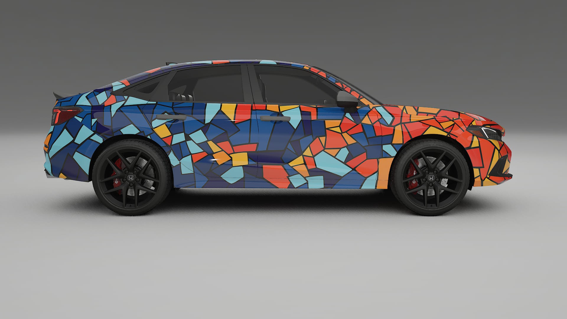 Honda Civic Si BARCELONA – Kit Wrap PPF Personalizat din Folie de Poliuretan Imprimabilă