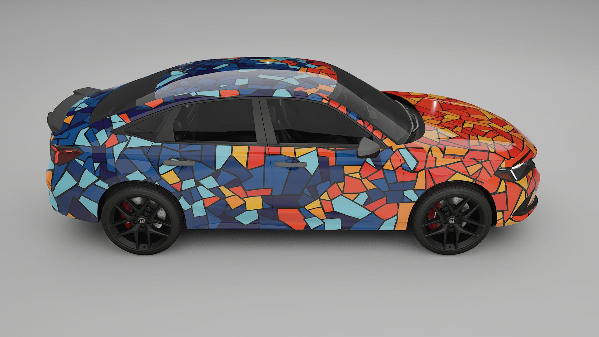 Honda Civic Si BARCELONA – Kit Wrap PPF Personalizat din Folie de Poliuretan Imprimabilă