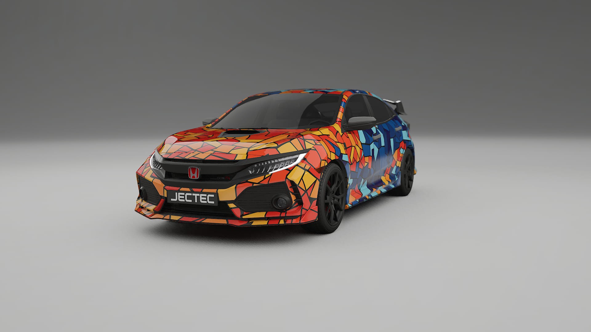 Honda Civic Type-R BARCELONA – Kit Wrap PPF Personalizat din Folie de Poliuretan Imprimabilă