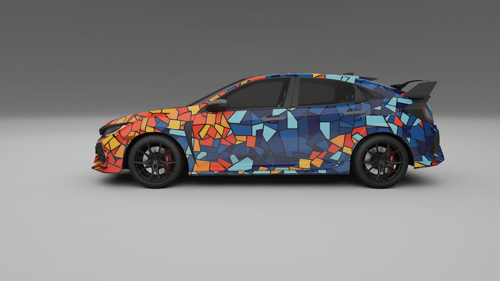 Honda Civic Type-R BARCELONA – Kit Wrap PPF Personalizat din Folie de Poliuretan Imprimabilă