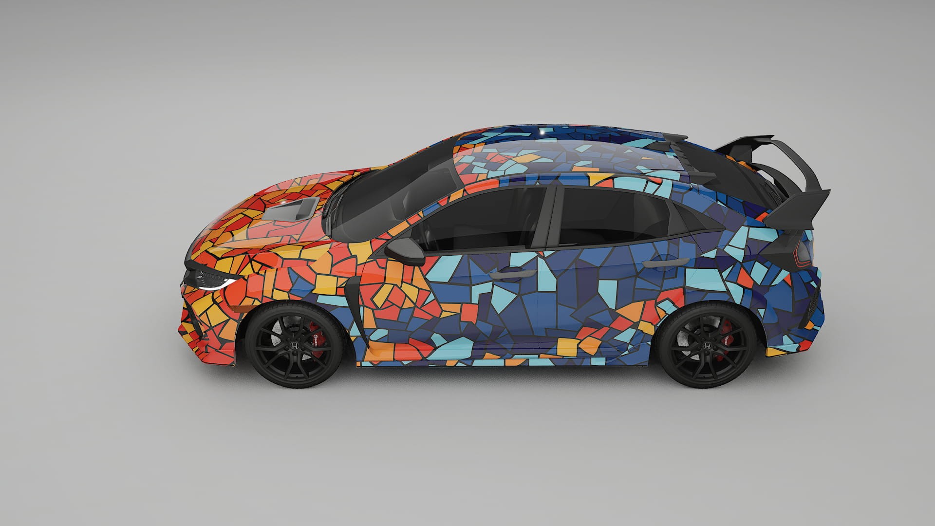 Honda Civic Type-R BARCELONA – Kit Wrap PPF Personalizat din Folie de Poliuretan Imprimabilă