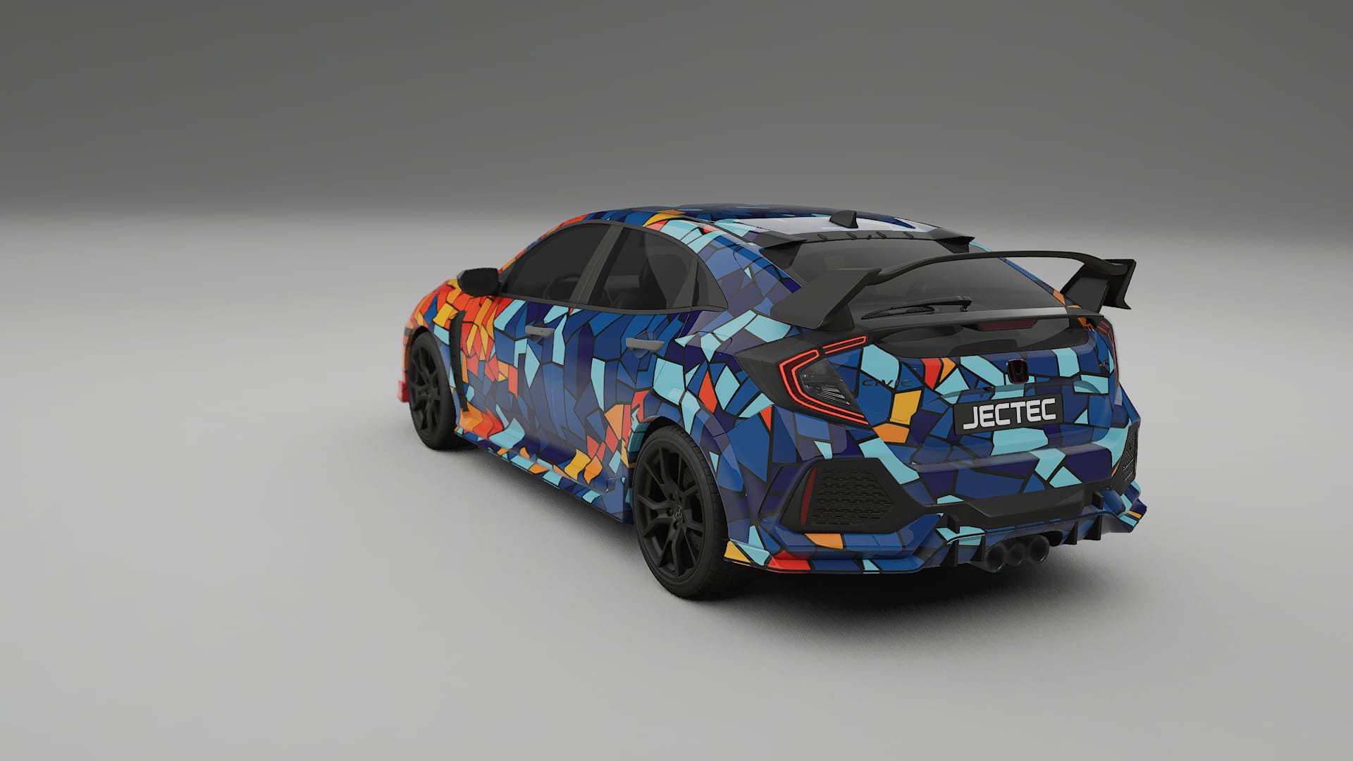 Honda Civic Type-R BARCELONA – Kit Wrap PPF Personalizat din Folie de Poliuretan Imprimabilă