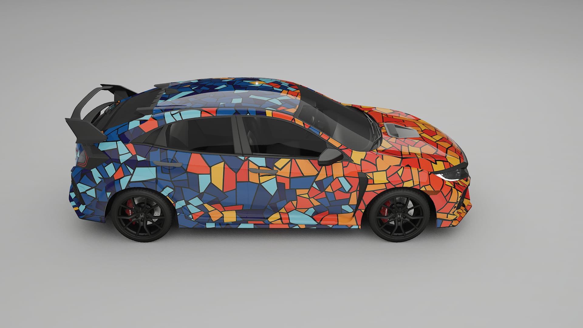 Honda Civic Type-R BARCELONA – Kit Wrap PPF Personalizat din Folie de Poliuretan Imprimabilă