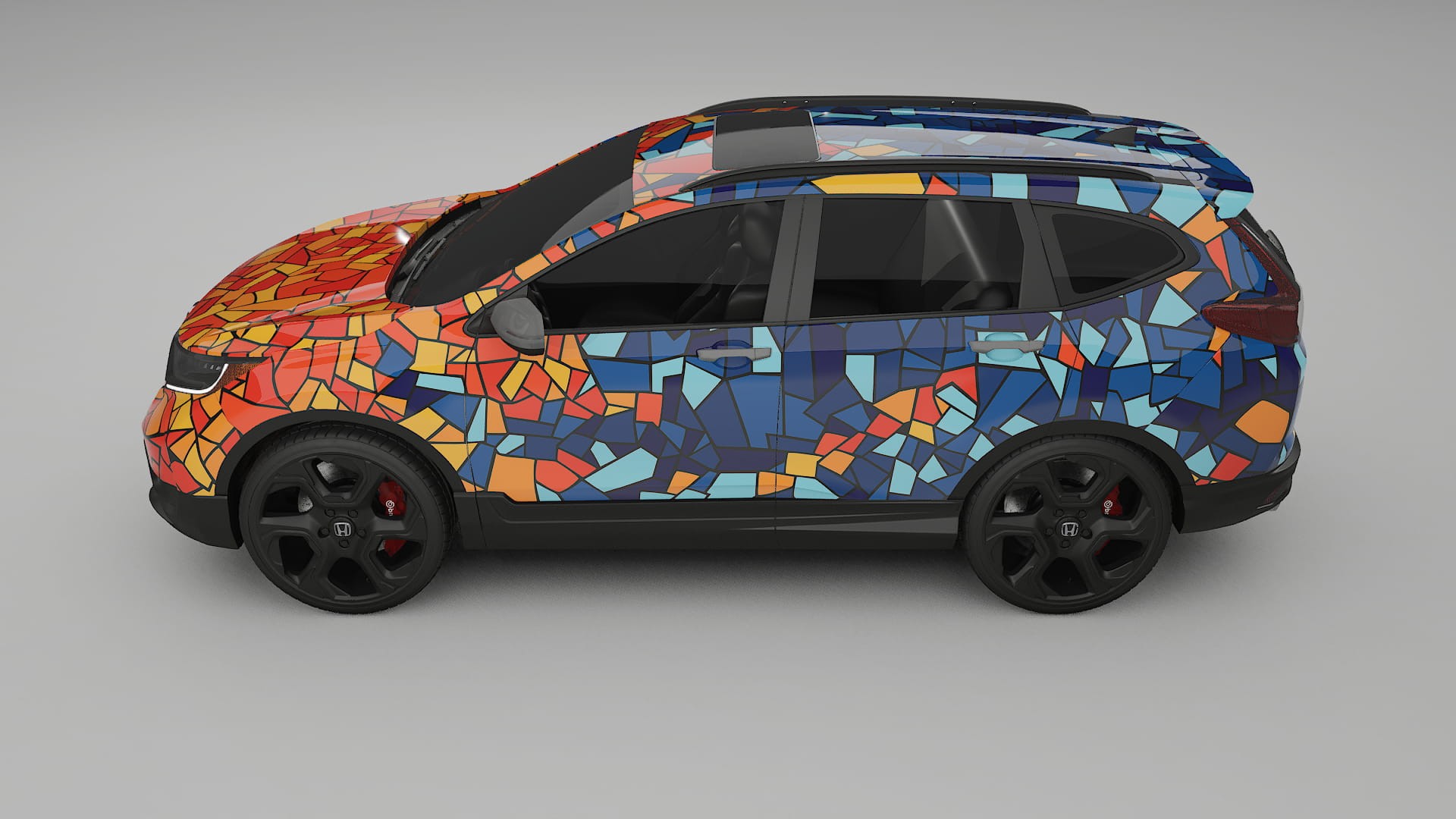 Honda CRV Touring prefacelift pre-LCI BARCELONA – Kit Wrap PPF Personalizat din Folie de Poliuretan Imprimabilă