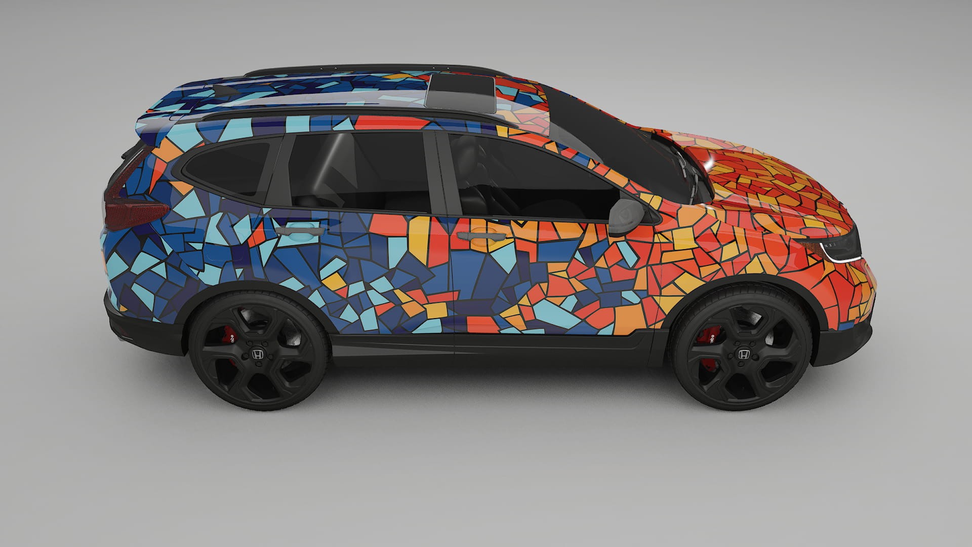 Honda CRV Touring prefacelift pre-LCI BARCELONA – Kit Wrap PPF Personalizat din Folie de Poliuretan Imprimabilă