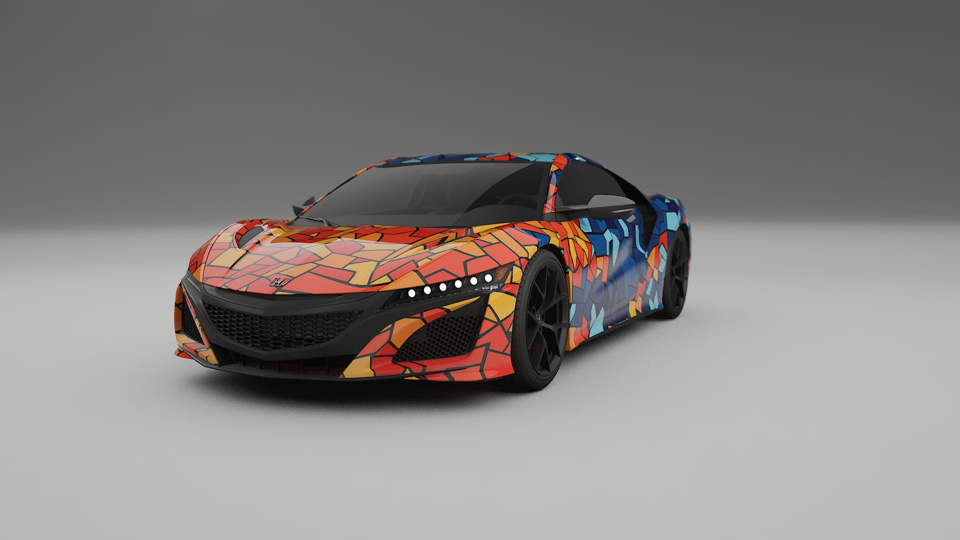 Honda NSX prefacelift pre-LCI BARCELONA – Kit Wrap PPF Personalizat din Folie de Poliuretan Imprimabilă