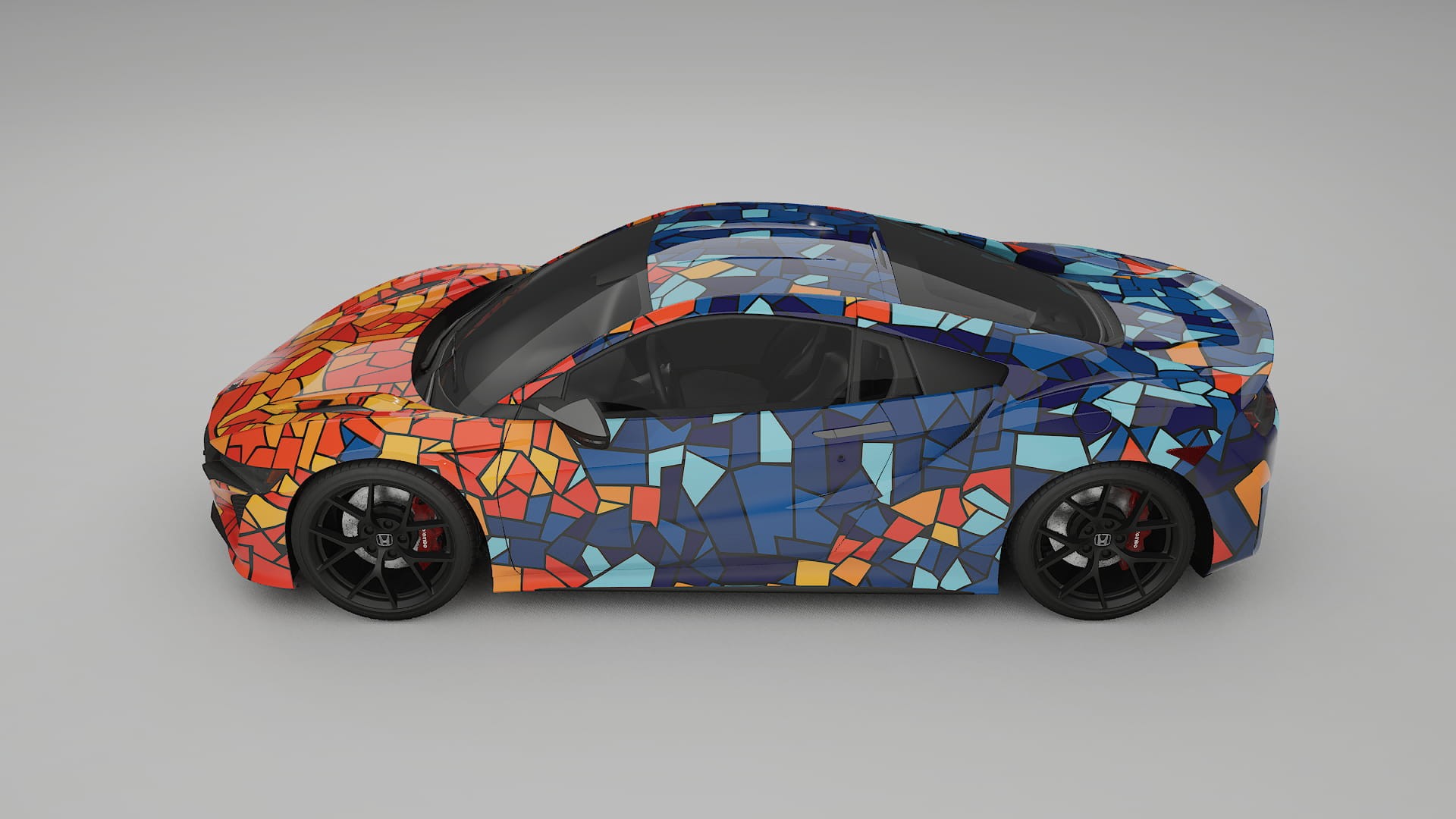Honda NSX prefacelift pre-LCI BARCELONA – Kit Wrap PPF Personalizat din Folie de Poliuretan Imprimabilă