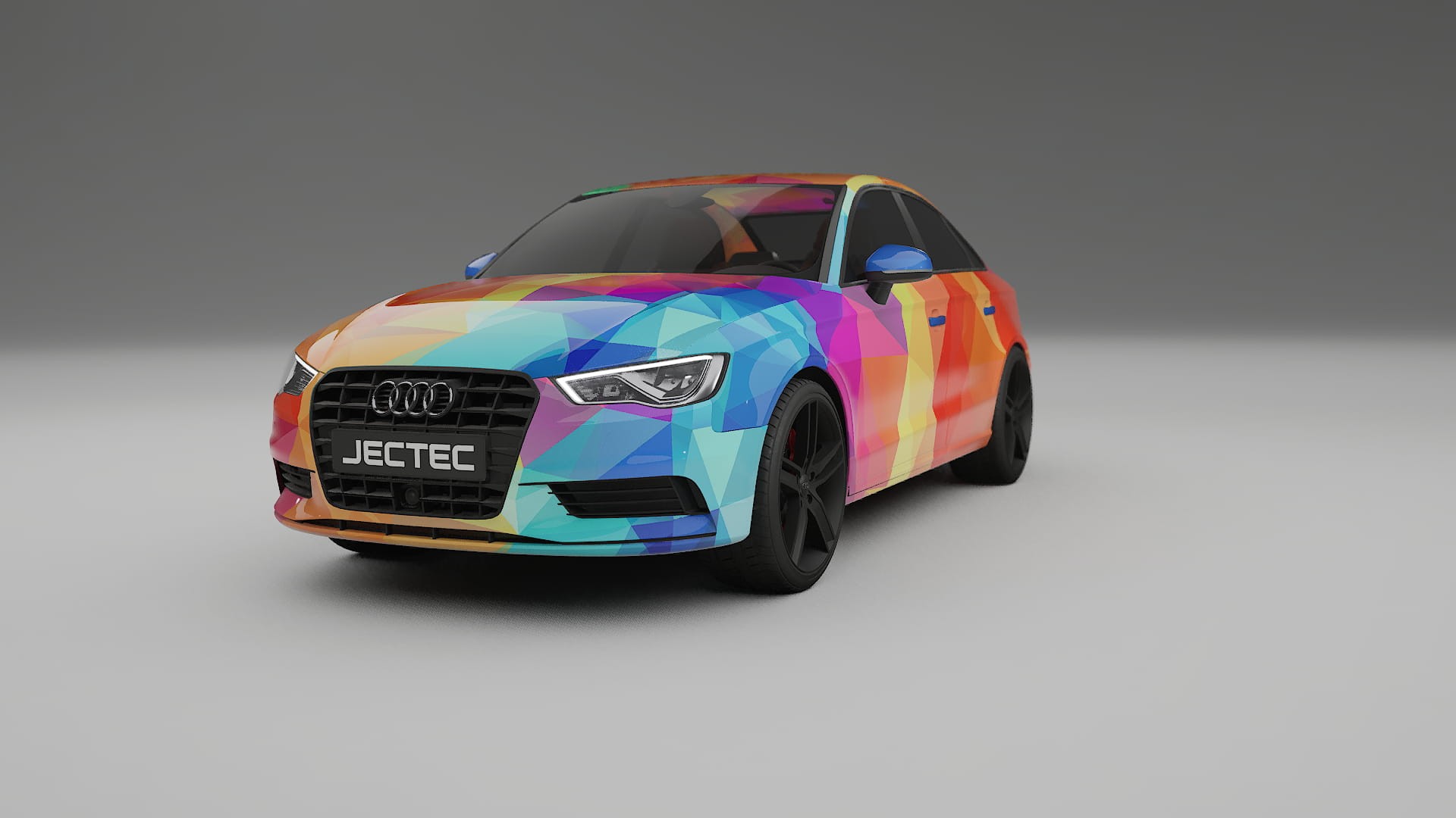 Audi A3 8V sedan prefacelift pre-LCI VECTOR VIBE – Kit Wrap PPF Personalizat din Folie de Poliuretan Imprimabilă