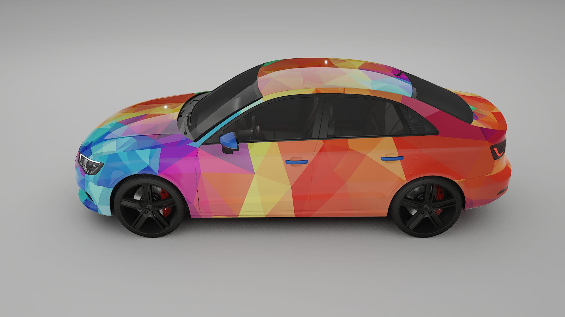 Audi A3 8V sedan prefacelift pre-LCI VECTOR VIBE – Kit Wrap PPF Personalizat din Folie de Poliuretan Imprimabilă