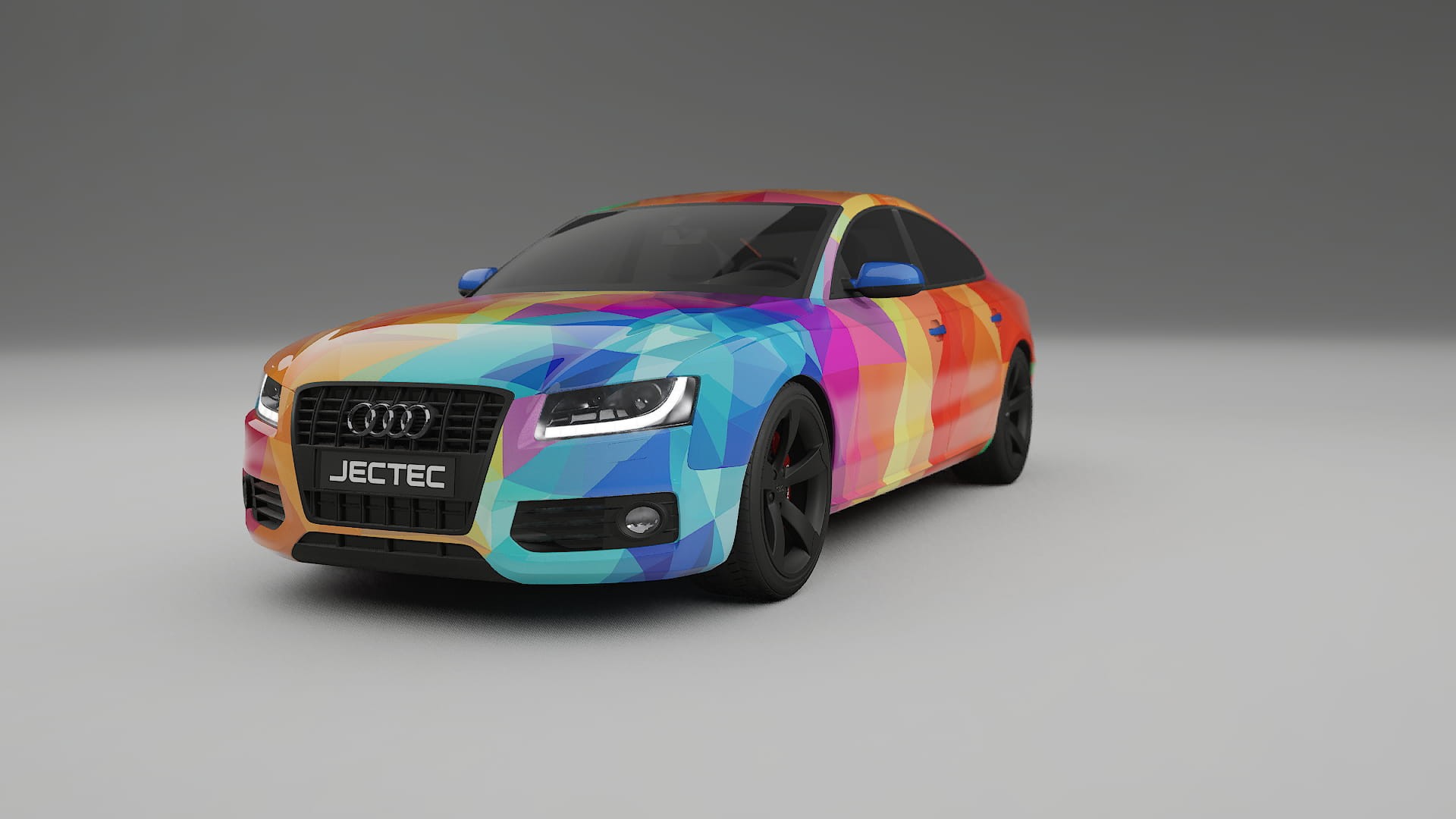 Audi A5 8T Sportback prefacelift pre-LCI VECTOR VIBE – Kit Wrap PPF Personalizat din Folie de Poliuretan Imprimabilă