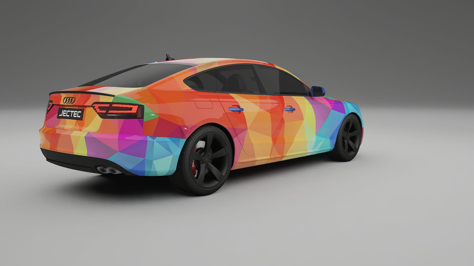 Audi A5 8T Sportback prefacelift pre-LCI VECTOR VIBE – Kit Wrap PPF Personalizat din Folie de Poliuretan Imprimabilă