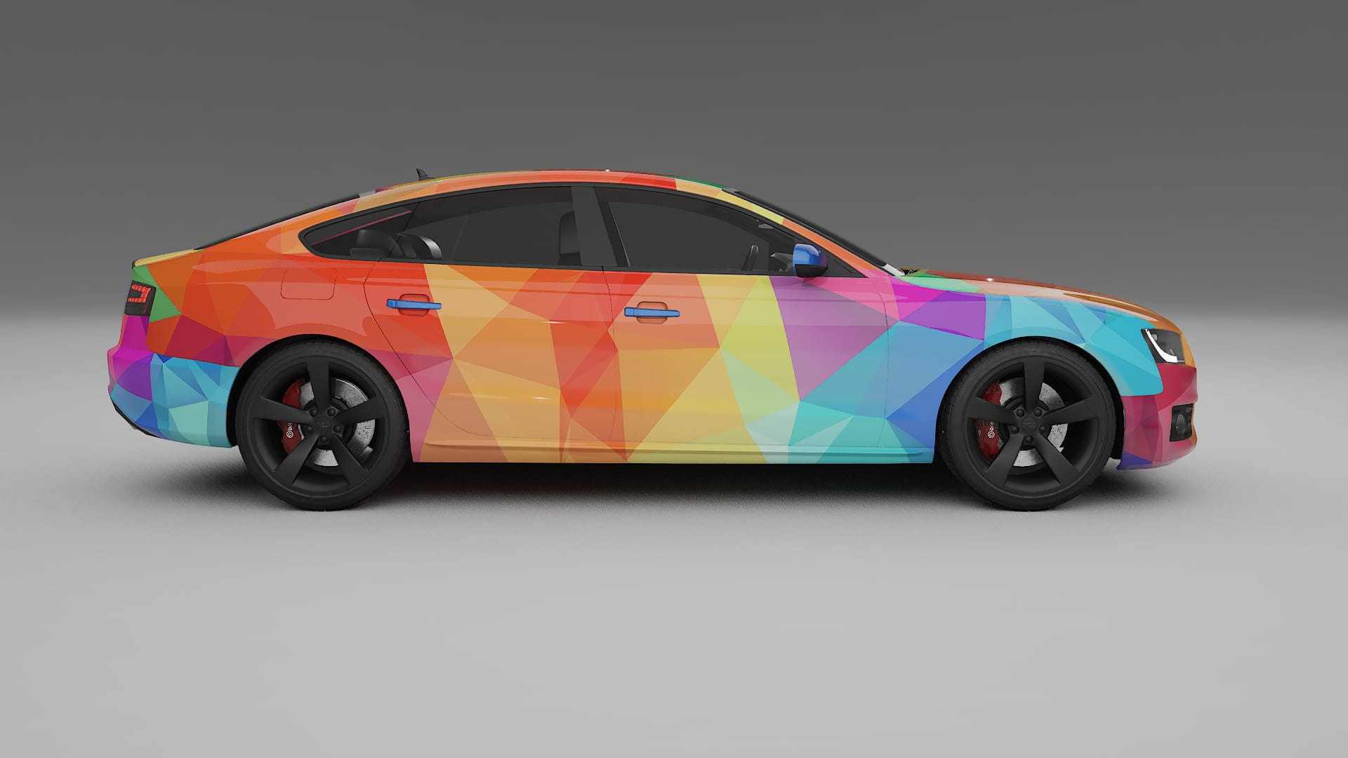 Audi A5 8T Sportback prefacelift pre-LCI VECTOR VIBE – Kit Wrap PPF Personalizat din Folie de Poliuretan Imprimabilă