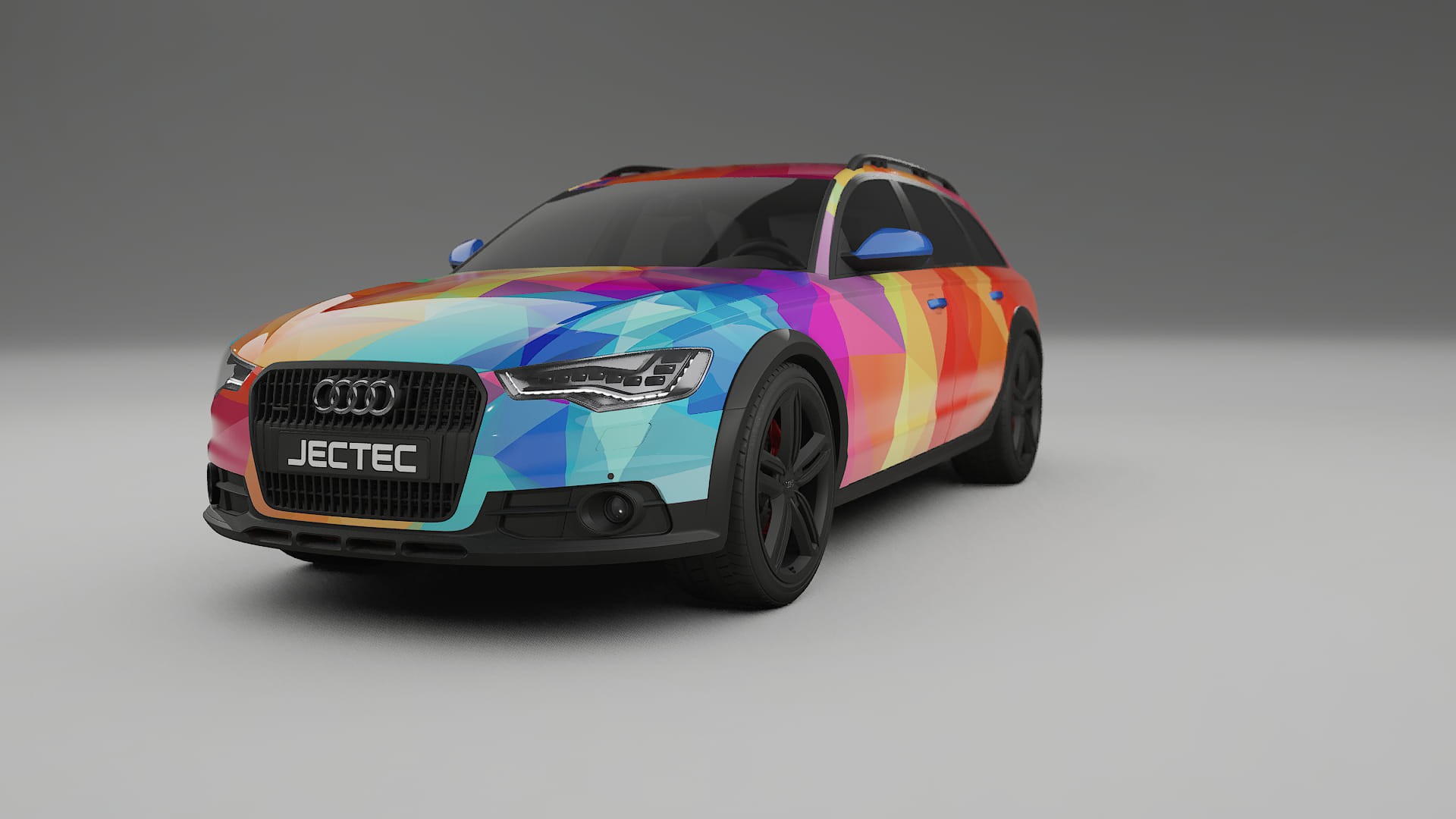 Audi A6 Allroad C7 prefacelift pre-LCI VECTOR VIBE – Kit Wrap PPF Personalizat din Folie de Poliuretan Imprimabilă