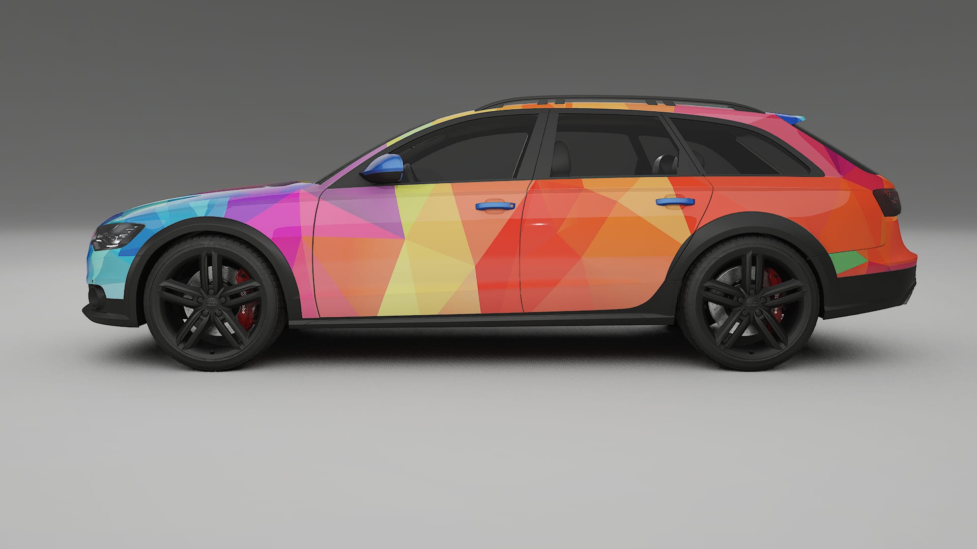 Audi A6 Allroad C7 prefacelift pre-LCI VECTOR VIBE – Kit Wrap PPF Personalizat din Folie de Poliuretan Imprimabilă
