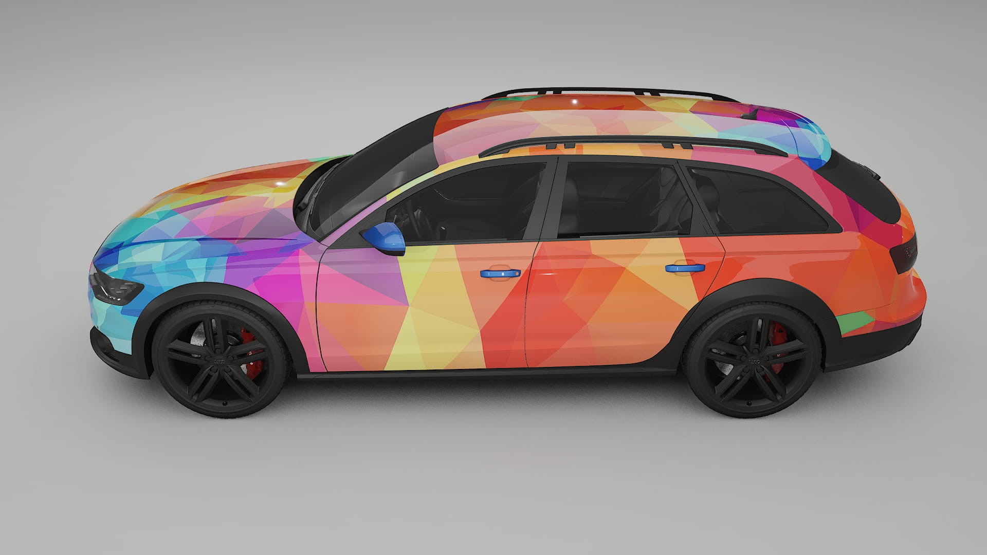 Audi A6 Allroad C7 prefacelift pre-LCI VECTOR VIBE – Kit Wrap PPF Personalizat din Folie de Poliuretan Imprimabilă