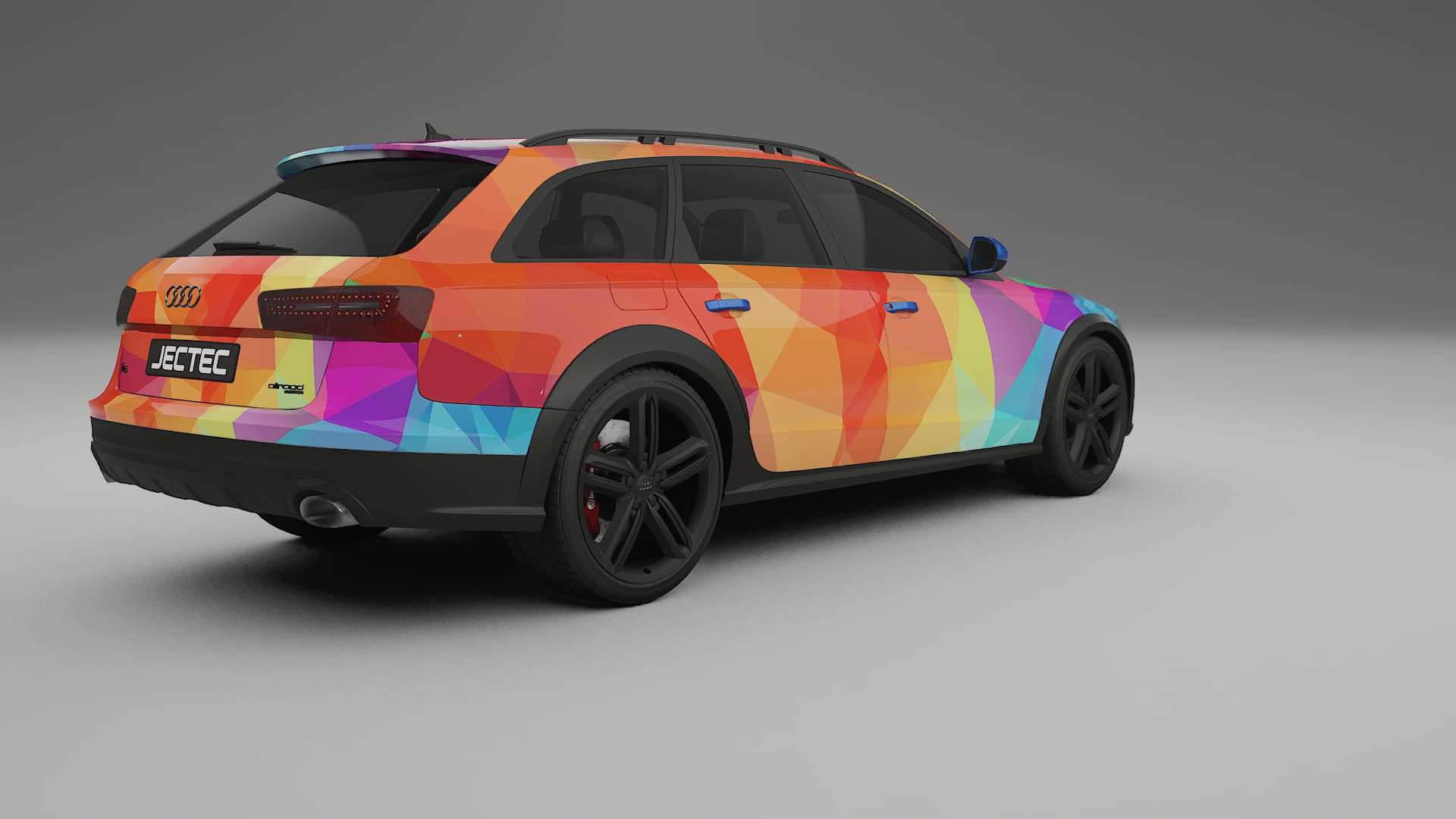 Audi A6 Allroad C7 prefacelift pre-LCI VECTOR VIBE – Kit Wrap PPF Personalizat din Folie de Poliuretan Imprimabilă