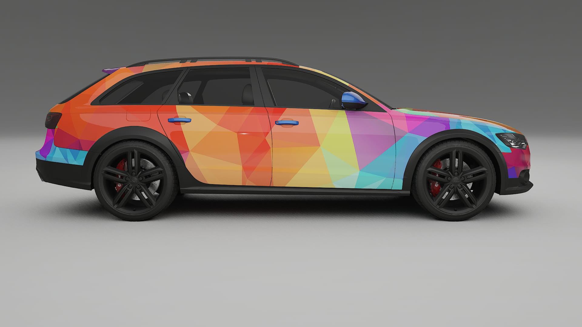 Audi A6 Allroad C7 prefacelift pre-LCI VECTOR VIBE – Kit Wrap PPF Personalizat din Folie de Poliuretan Imprimabilă