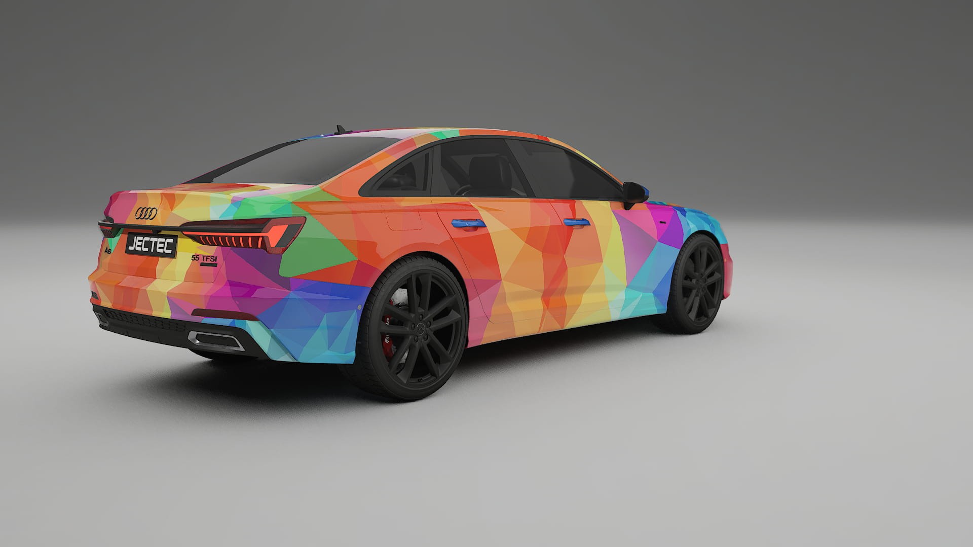 Audi A6 S-Line C8 VECTOR VIBE – Kit Wrap PPF Personalizat din Folie de Poliuretan Imprimabilă