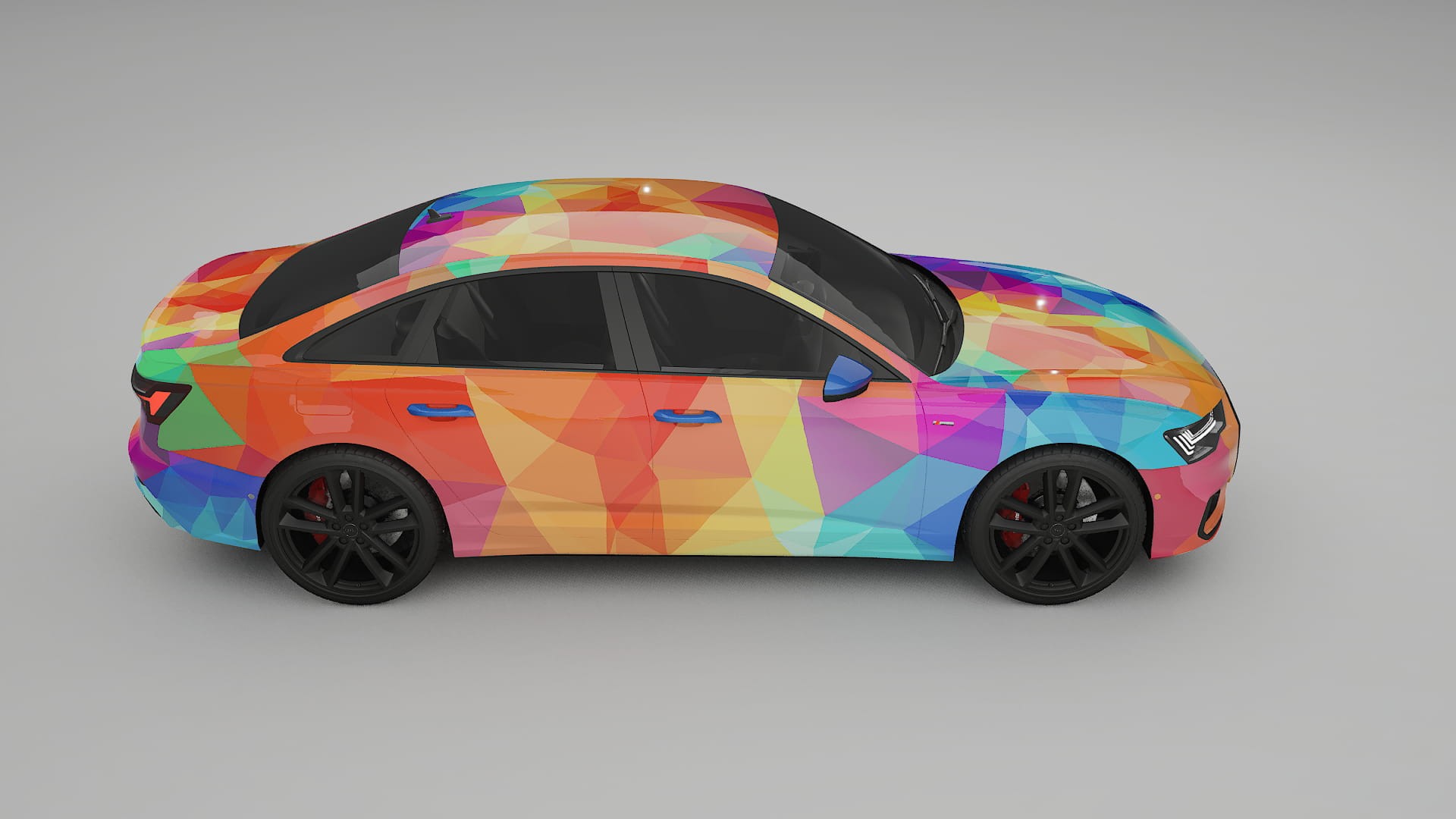 Audi A6 S-Line C8 VECTOR VIBE – Kit Wrap PPF Personalizat din Folie de Poliuretan Imprimabilă