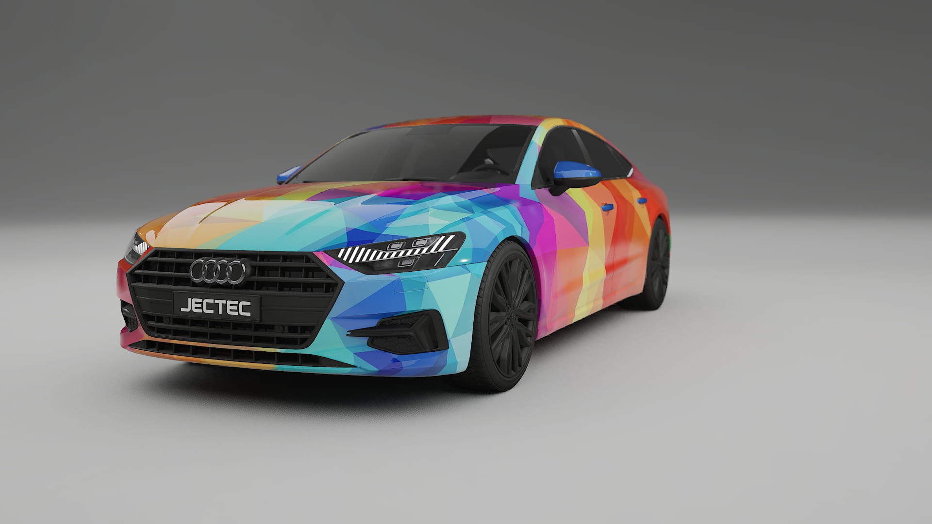 Audi A7 C8 Sportback prefacelift pre-LCI VECTOR VIBE – Kit Wrap PPF Personalizat din Folie de Poliuretan Imprimabilă