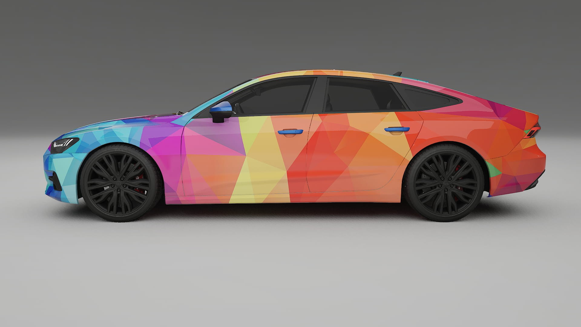 Audi A7 C8 Sportback prefacelift pre-LCI VECTOR VIBE – Kit Wrap PPF Personalizat din Folie de Poliuretan Imprimabilă