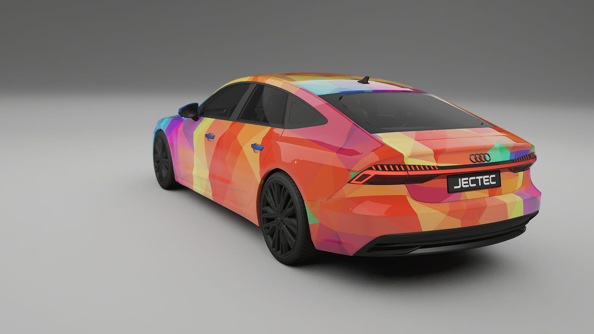 Audi A7 C8 Sportback prefacelift pre-LCI VECTOR VIBE – Kit Wrap PPF Personalizat din Folie de Poliuretan Imprimabilă