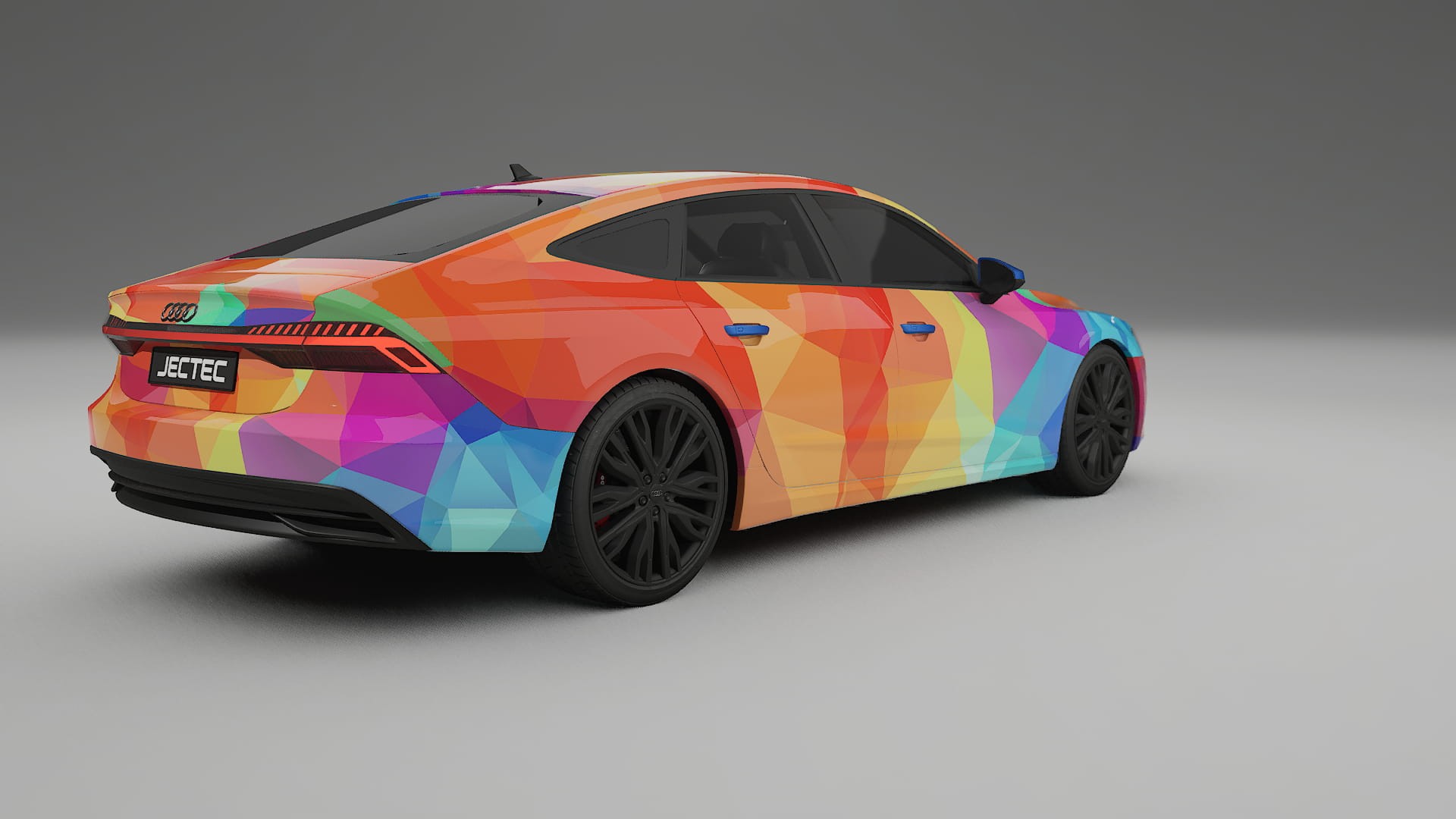 Audi A7 C8 Sportback prefacelift pre-LCI VECTOR VIBE – Kit Wrap PPF Personalizat din Folie de Poliuretan Imprimabilă