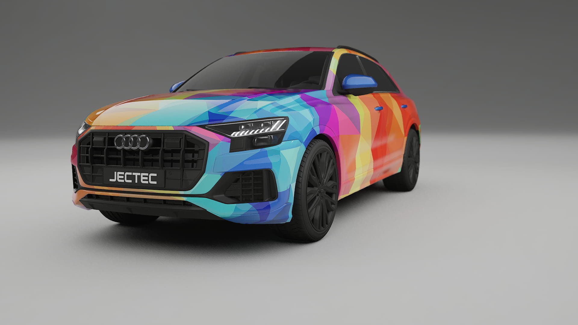 Audi Q8 F1 prefacelift pre-LCI VECTOR VIBE – Kit Wrap PPF Personalizat din Folie de Poliuretan Imprimabilă