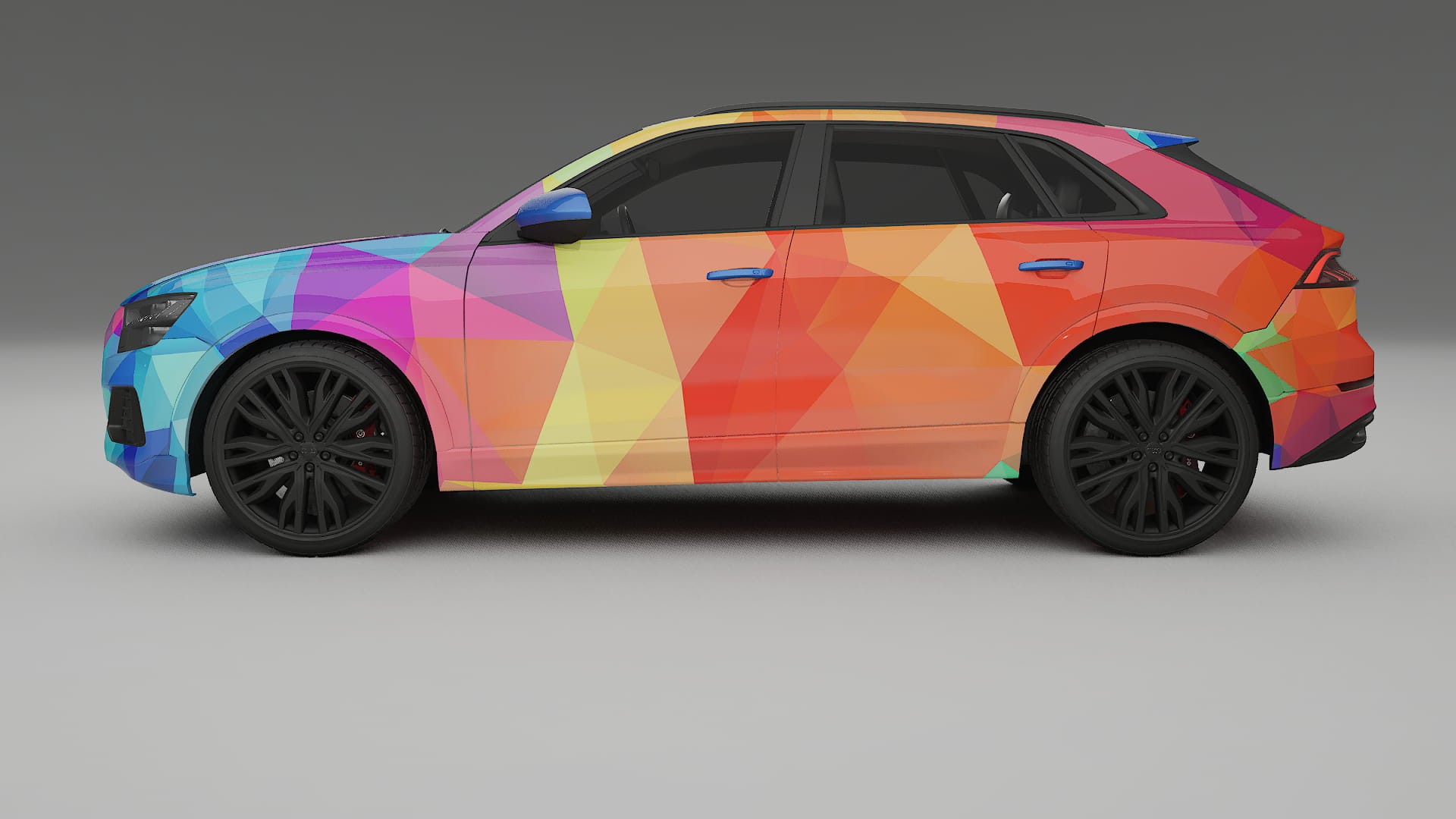 Audi Q8 F1 prefacelift pre-LCI VECTOR VIBE – Kit Wrap PPF Personalizat din Folie de Poliuretan Imprimabilă