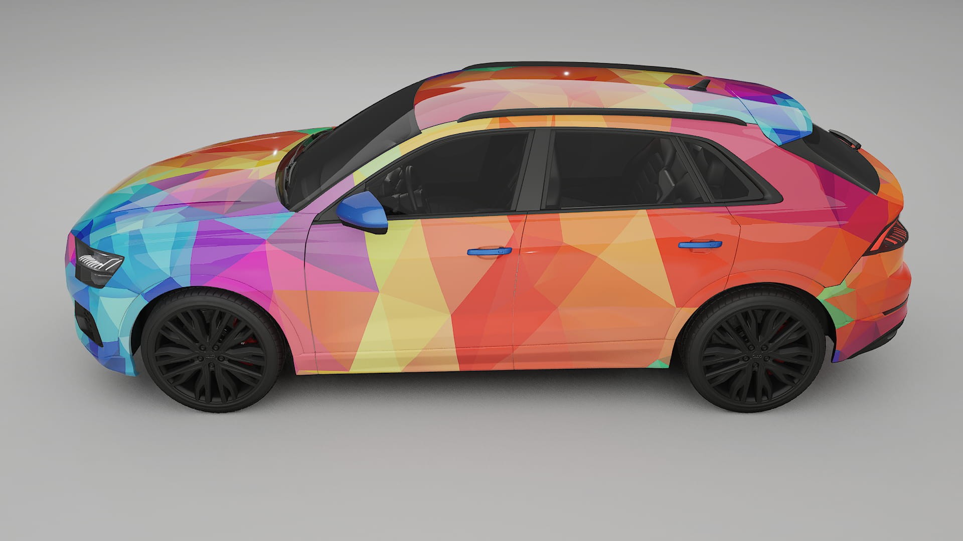 Audi Q8 F1 prefacelift pre-LCI VECTOR VIBE – Kit Wrap PPF Personalizat din Folie de Poliuretan Imprimabilă