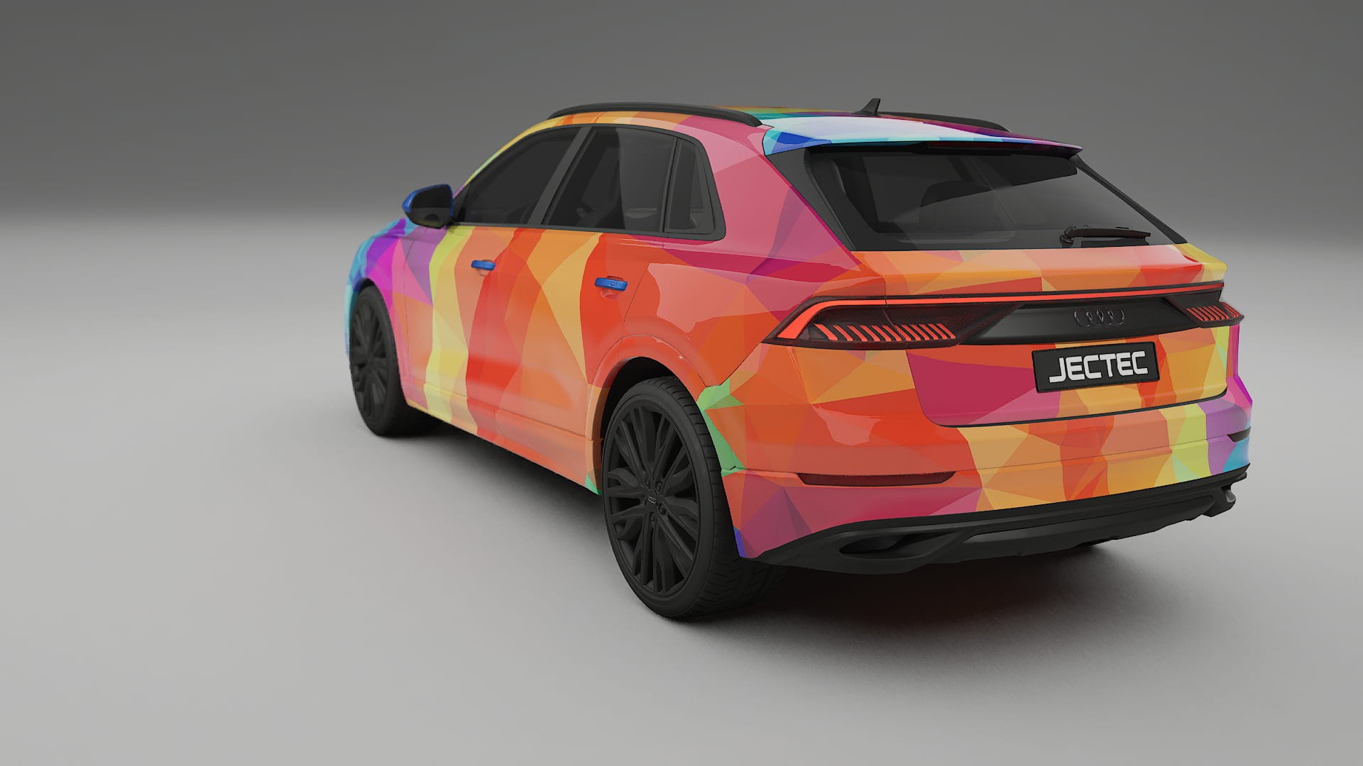 Audi Q8 F1 prefacelift pre-LCI VECTOR VIBE – Kit Wrap PPF Personalizat din Folie de Poliuretan Imprimabilă