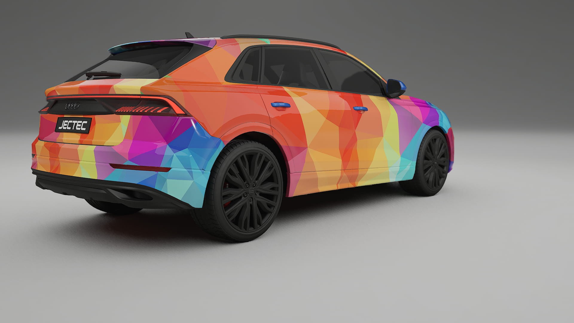 Audi Q8 F1 prefacelift pre-LCI VECTOR VIBE – Kit Wrap PPF Personalizat din Folie de Poliuretan Imprimabilă