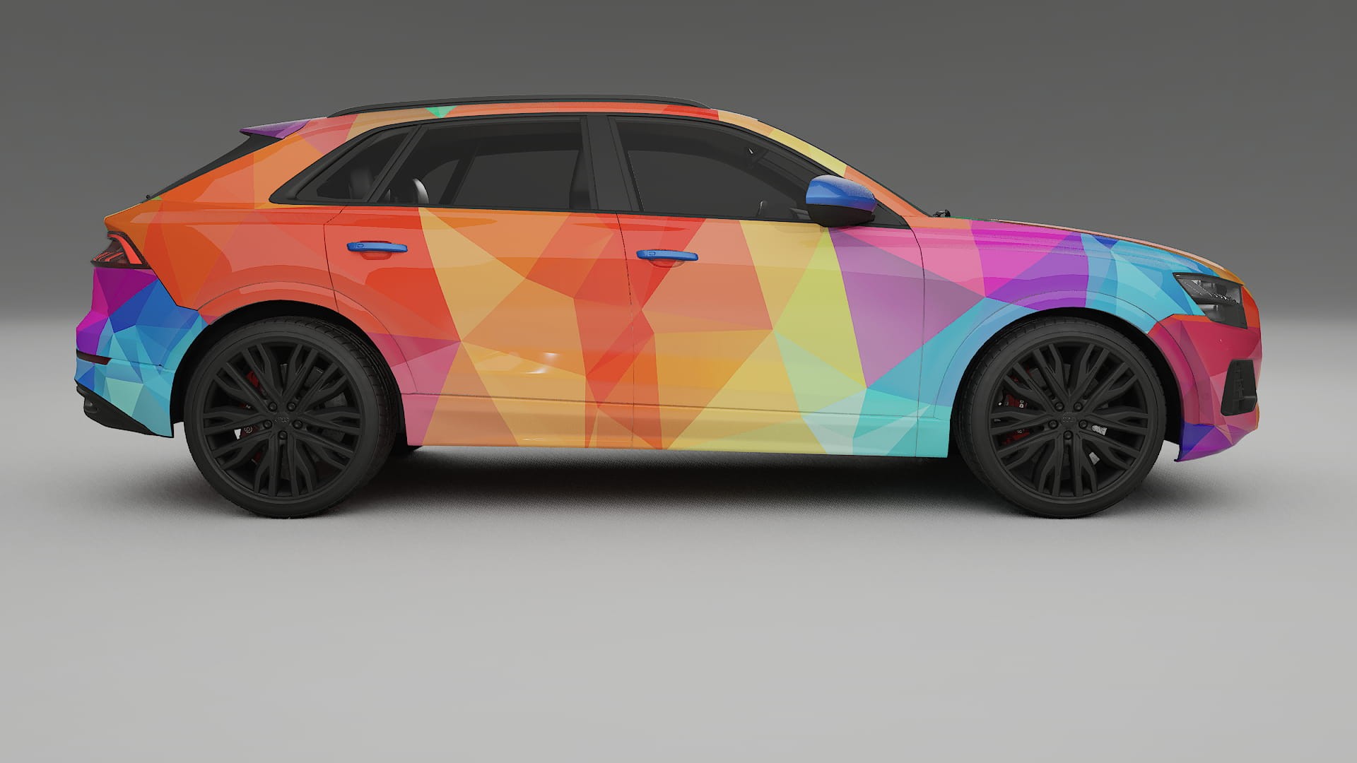 Audi Q8 F1 prefacelift pre-LCI VECTOR VIBE – Kit Wrap PPF Personalizat din Folie de Poliuretan Imprimabilă