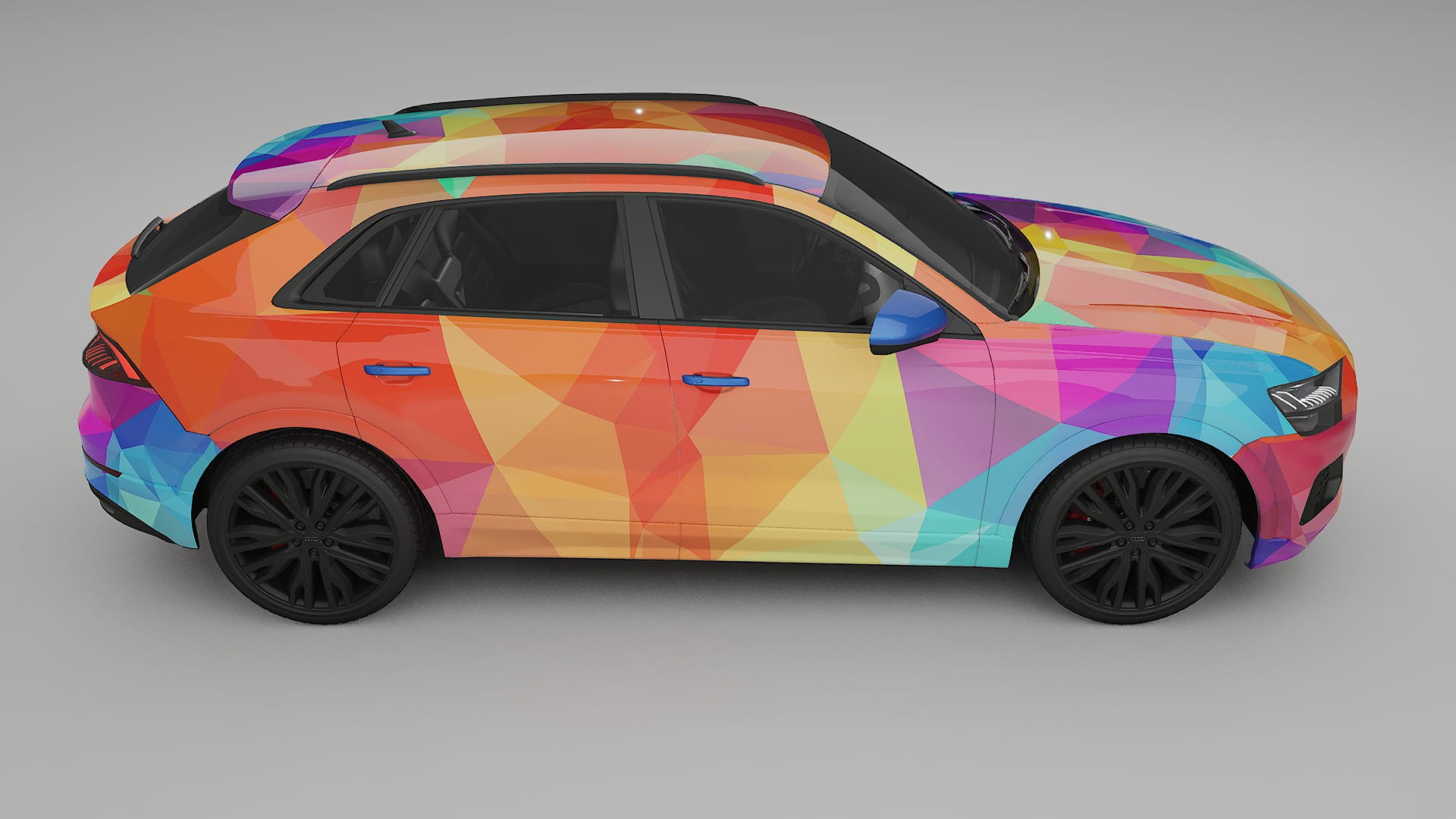 Audi Q8 F1 prefacelift pre-LCI VECTOR VIBE – Kit Wrap PPF Personalizat din Folie de Poliuretan Imprimabilă