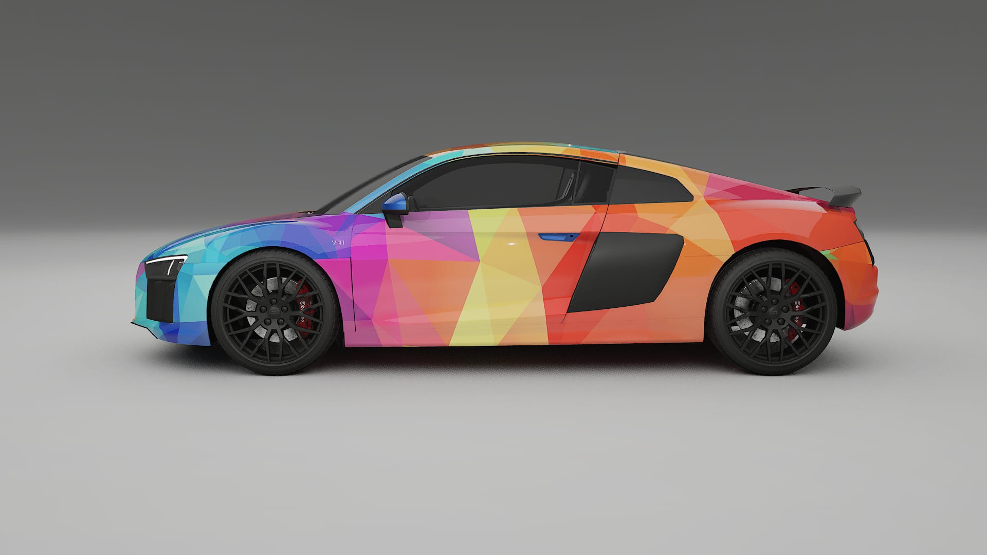 Audi R8 typ-4S prefacelift pre-LCI VECTOR VIBE – Kit Wrap PPF Personalizat din Folie de Poliuretan Imprimabilă