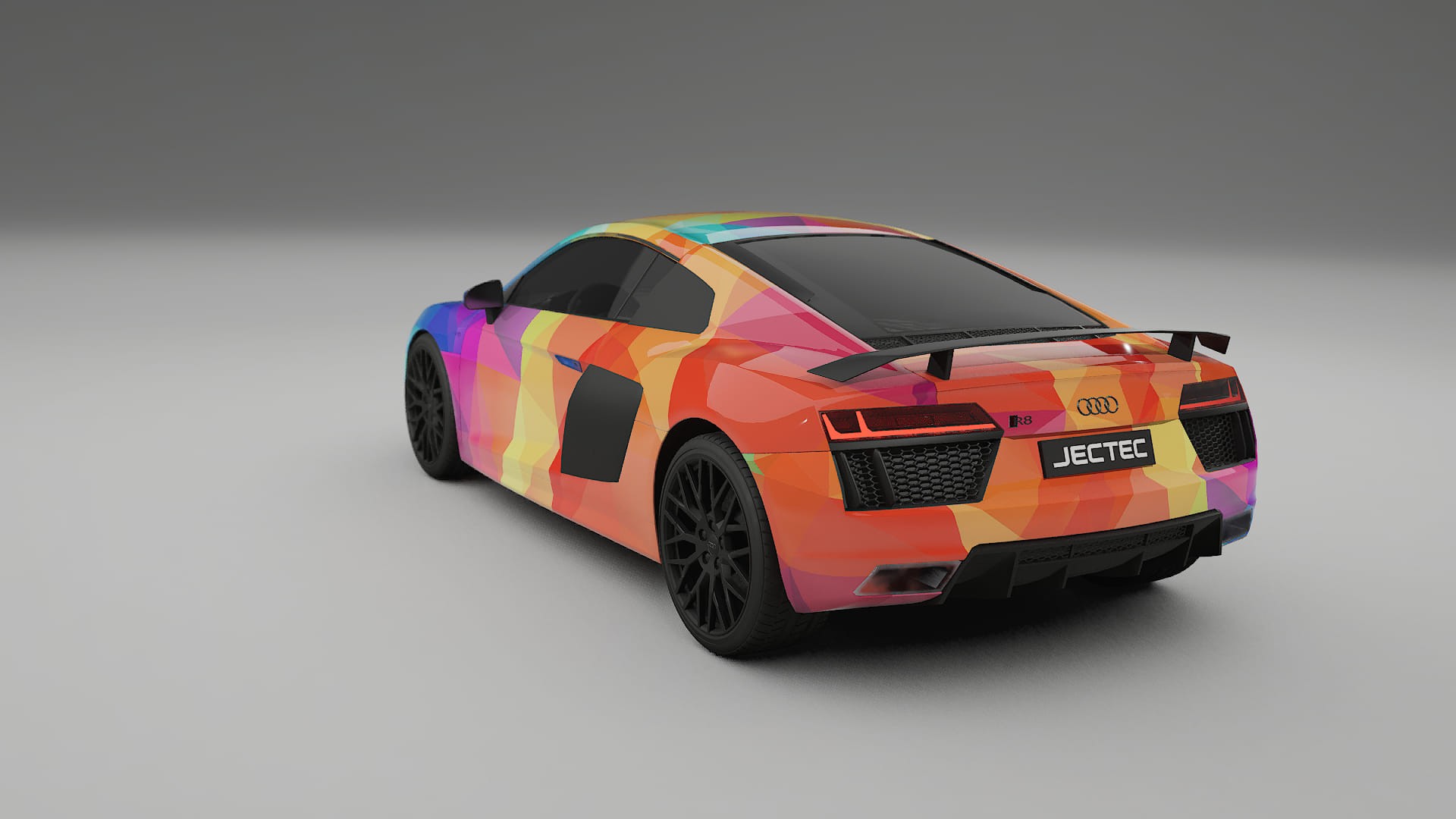 Audi R8 typ-4S prefacelift pre-LCI VECTOR VIBE – Kit Wrap PPF Personalizat din Folie de Poliuretan Imprimabilă