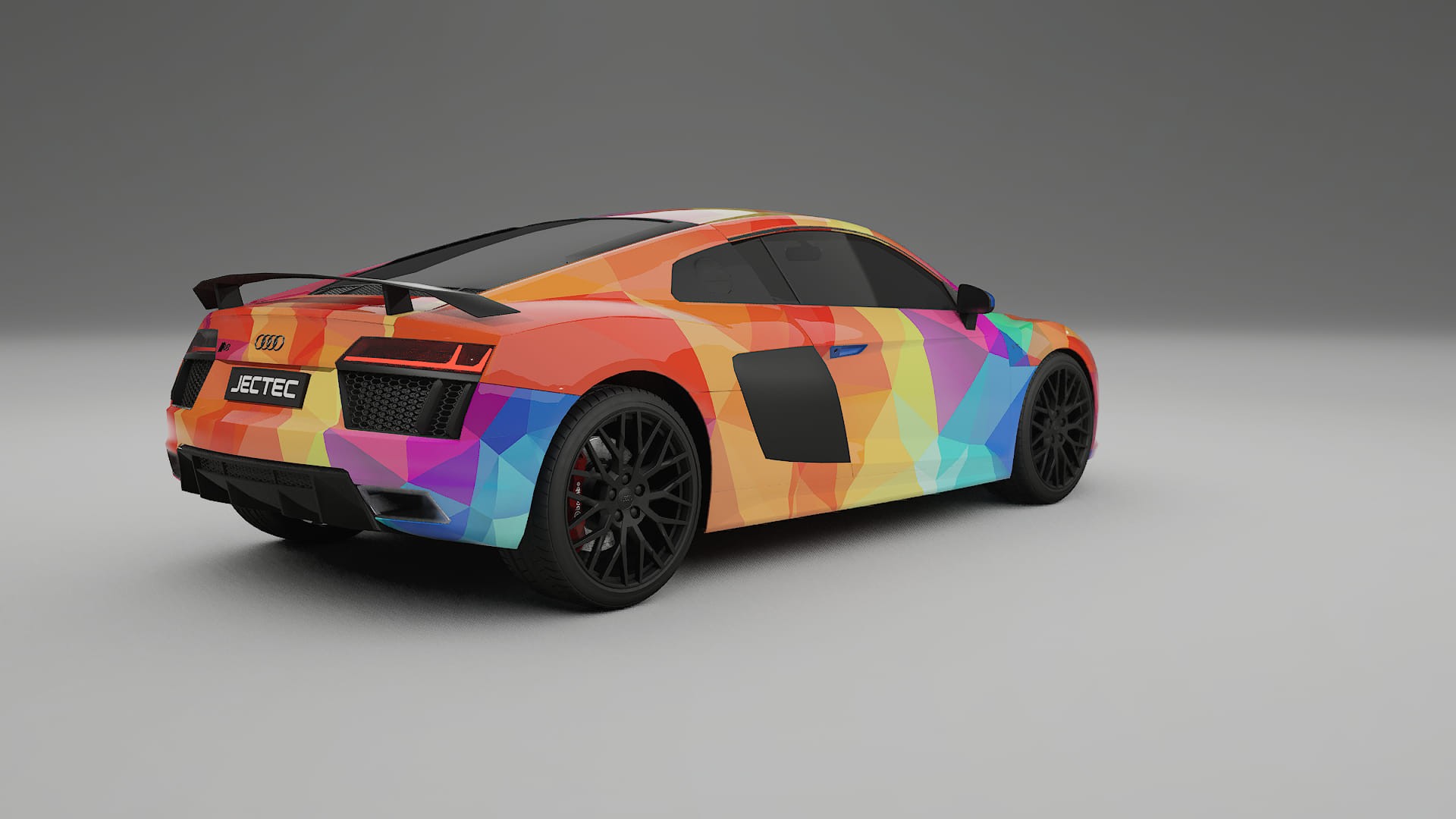 Audi R8 typ-4S prefacelift pre-LCI VECTOR VIBE – Kit Wrap PPF Personalizat din Folie de Poliuretan Imprimabilă