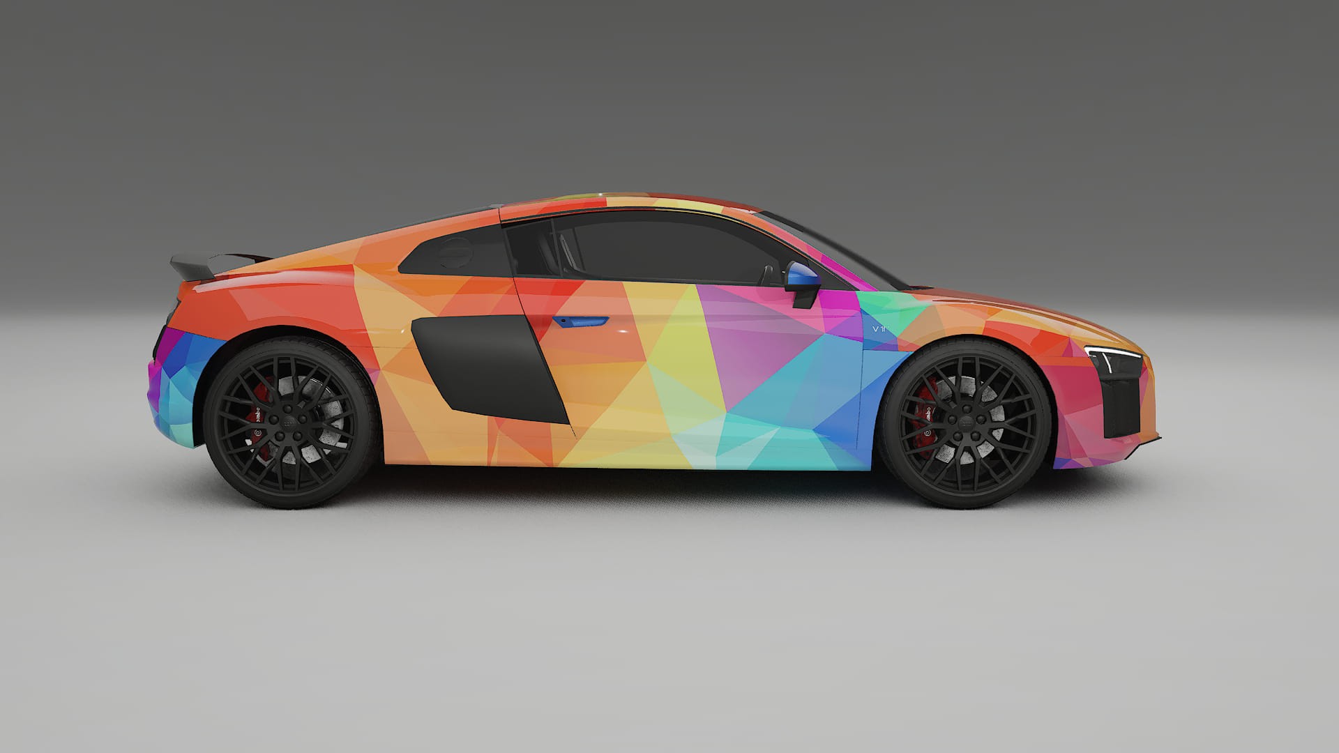 Audi R8 typ-4S prefacelift pre-LCI VECTOR VIBE – Kit Wrap PPF Personalizat din Folie de Poliuretan Imprimabilă