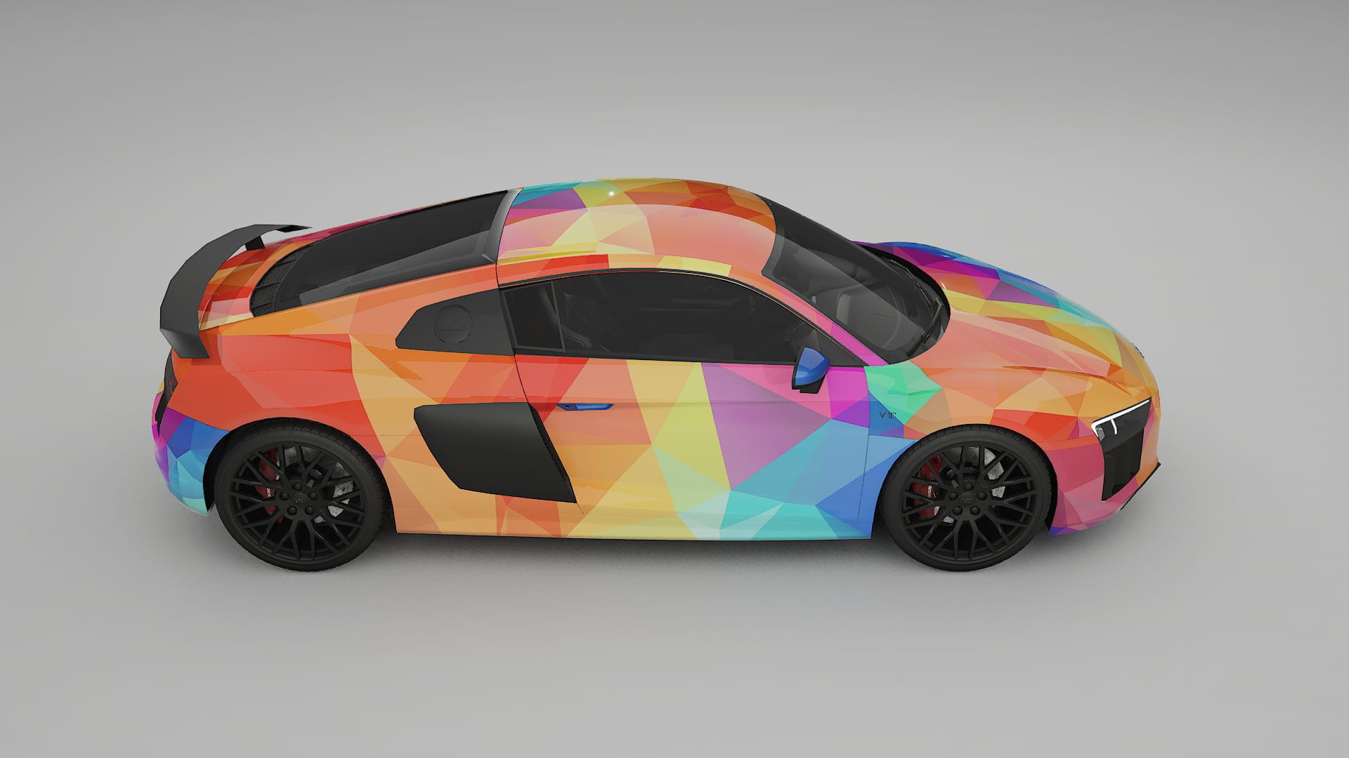 Audi R8 typ-4S prefacelift pre-LCI VECTOR VIBE – Kit Wrap PPF Personalizat din Folie de Poliuretan Imprimabilă
