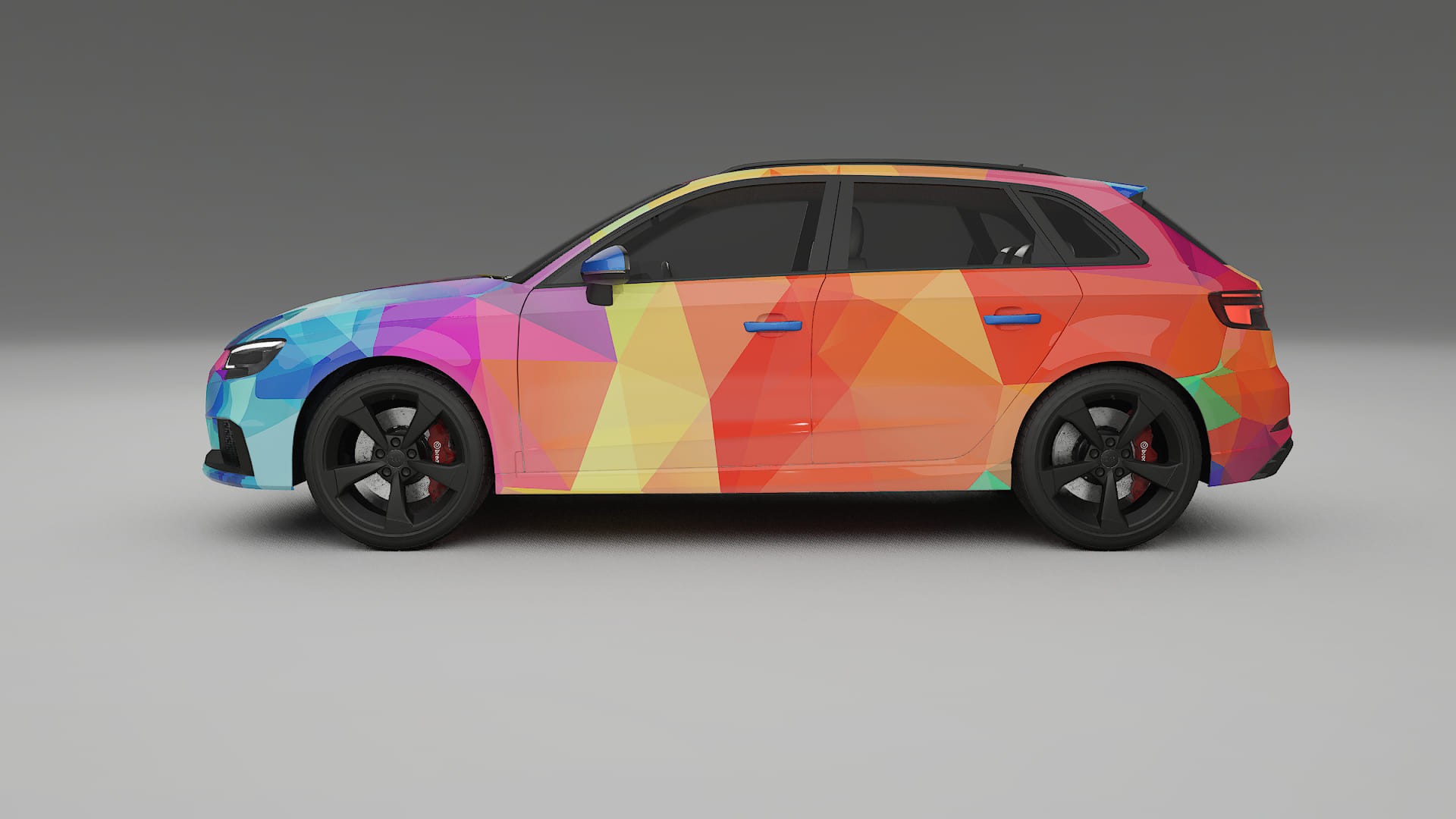 Audi RS3 Sportback 8V facelift LCI VECTOR VIBE – Kit Wrap PPF Personalizat din Folie de Poliuretan Imprimabilă