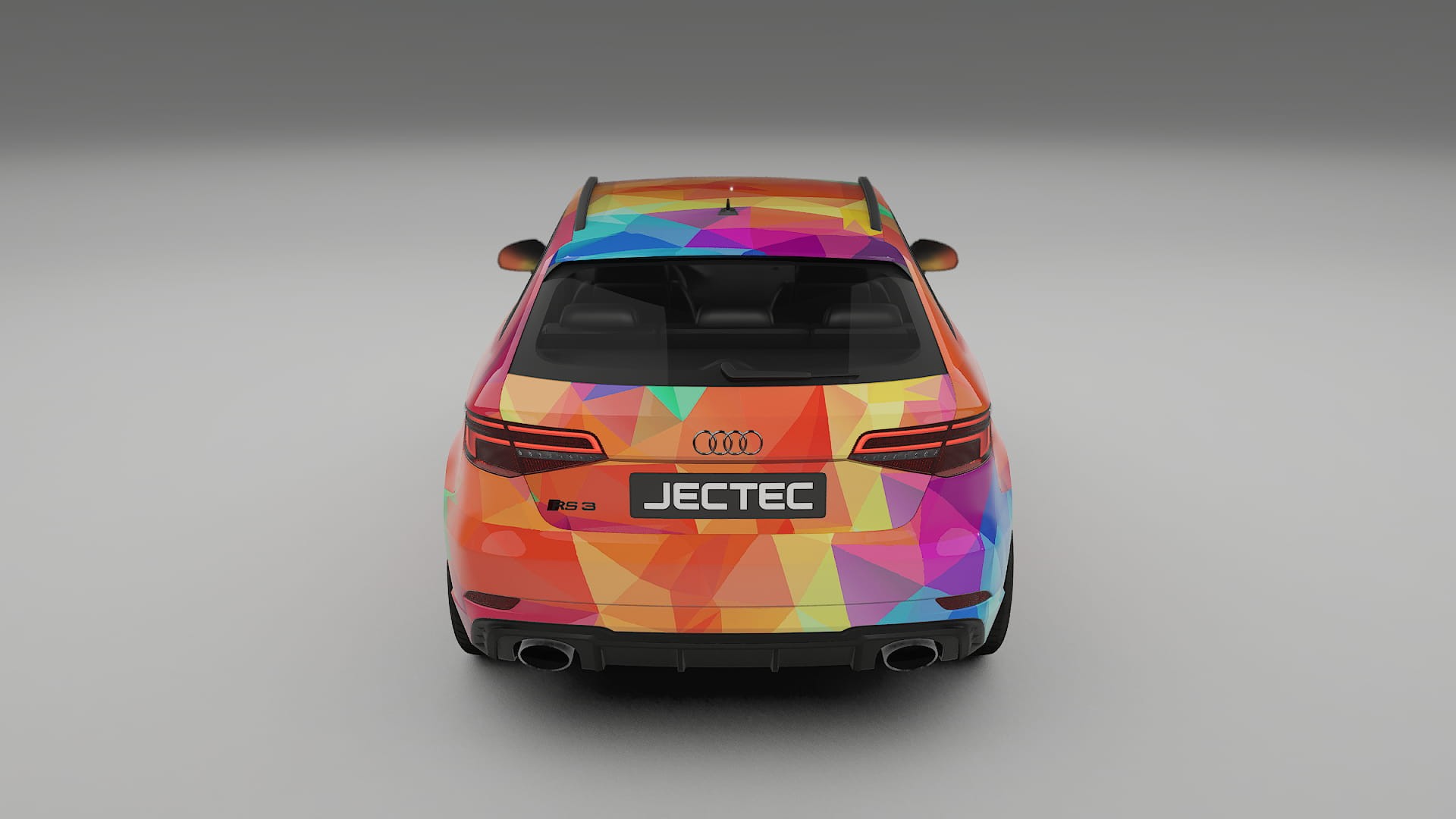 Audi RS3 Sportback 8V facelift LCI VECTOR VIBE – Kit Wrap PPF Personalizat din Folie de Poliuretan Imprimabilă