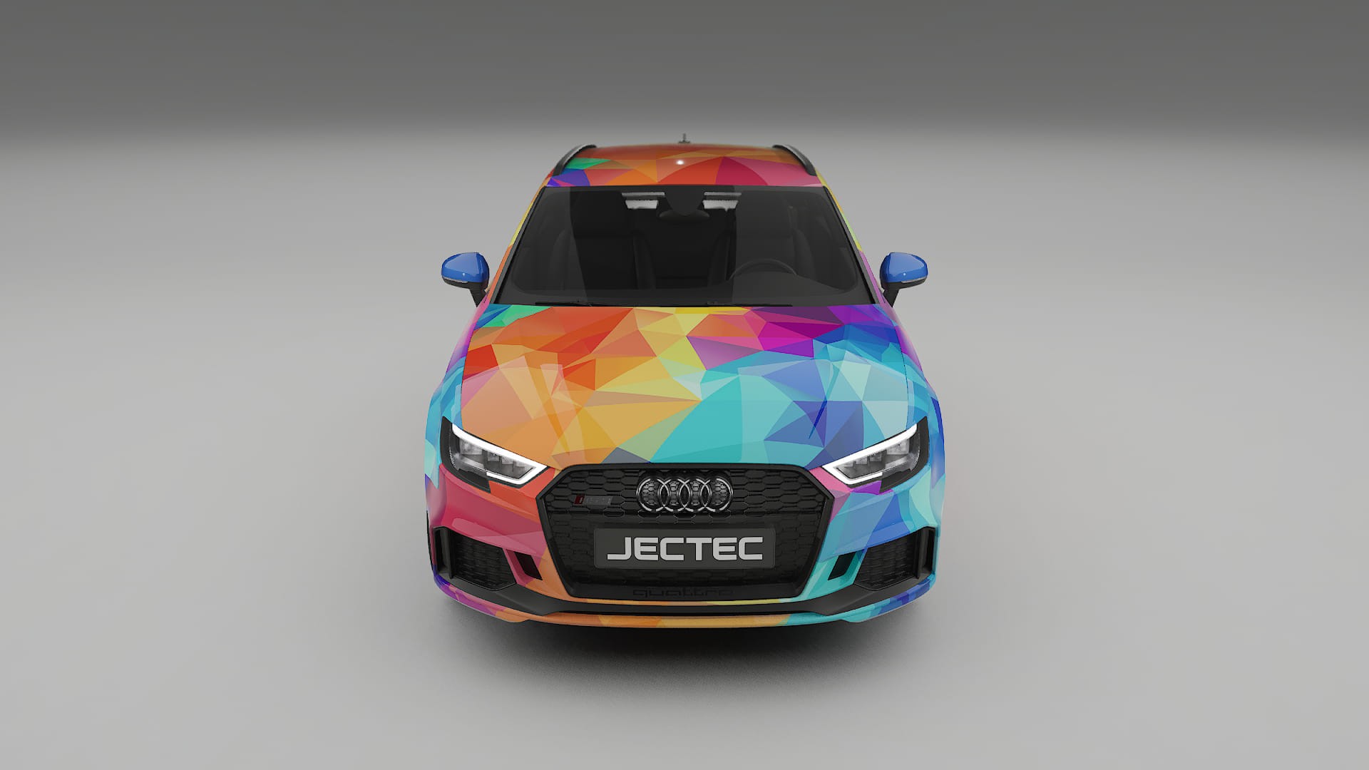 Audi RS3 Sportback 8V facelift LCI VECTOR VIBE – Kit Wrap PPF Personalizat din Folie de Poliuretan Imprimabilă