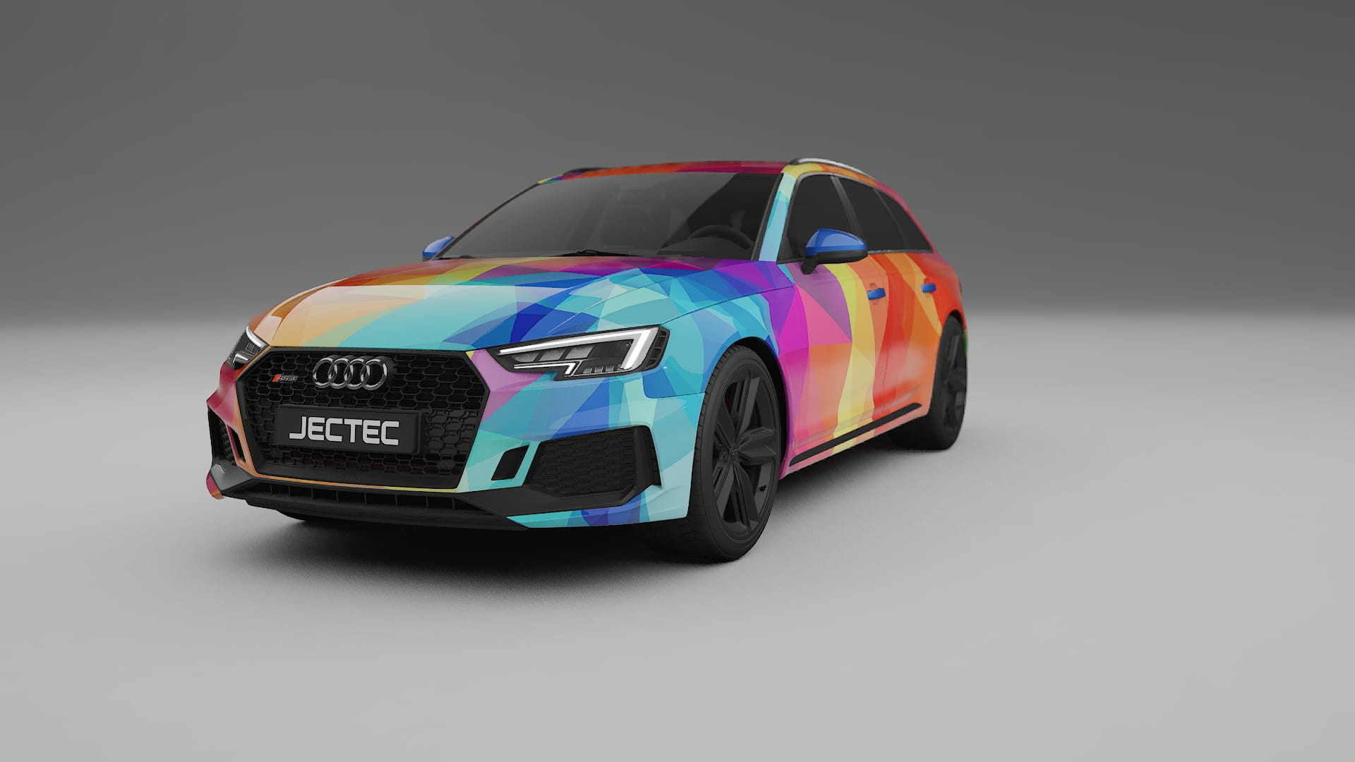 Audi RS4 Avant B9 prefacelift pre-LCI VECTOR VIBE – Kit Wrap PPF Personalizat din Folie de Poliuretan Imprimabilă