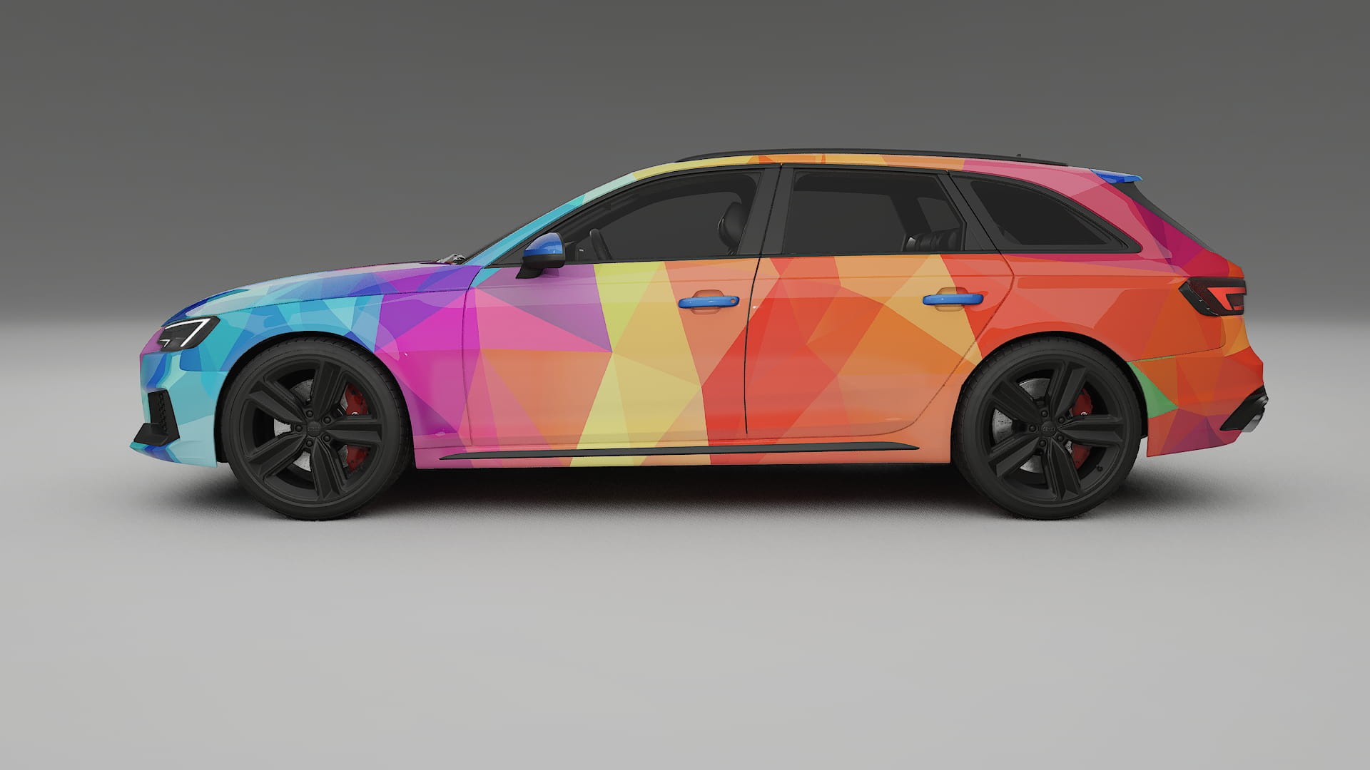 Audi RS4 Avant B9 prefacelift pre-LCI VECTOR VIBE – Kit Wrap PPF Personalizat din Folie de Poliuretan Imprimabilă